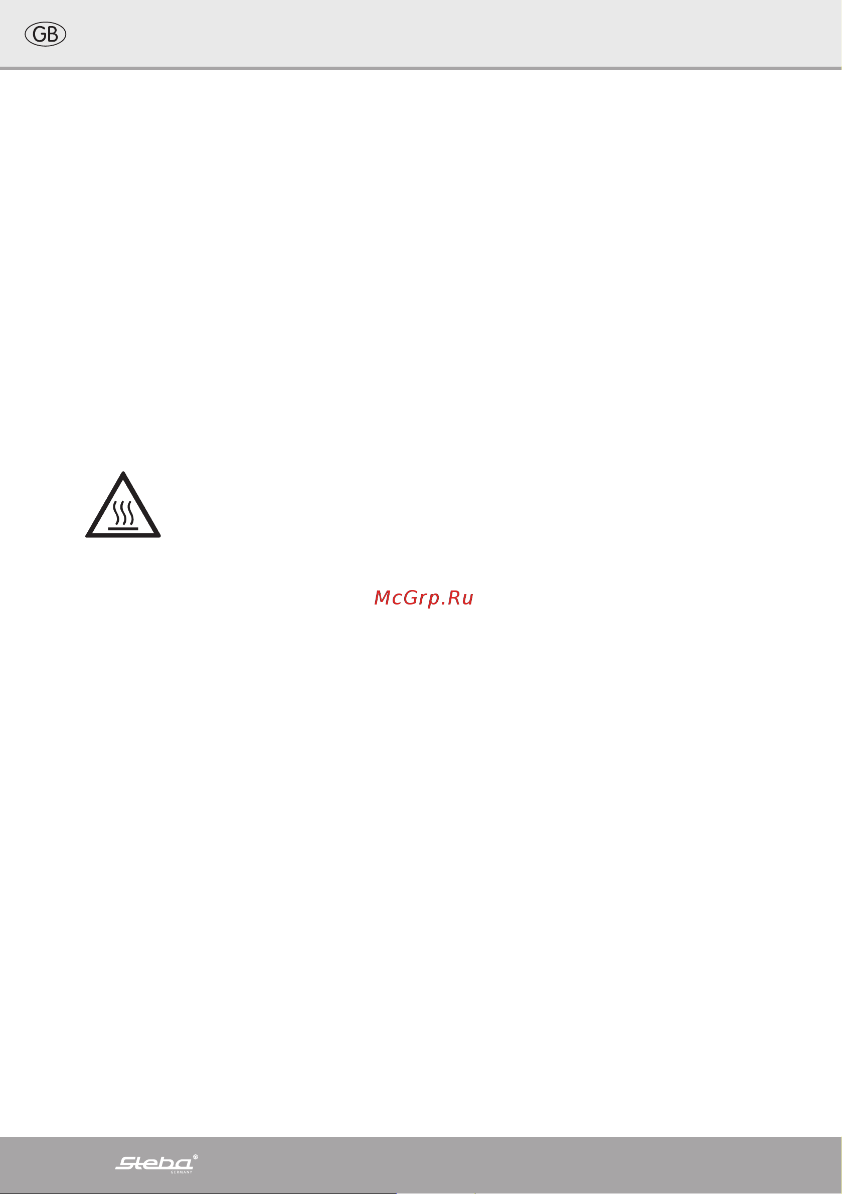 Steba TO 21 [8/32] Safety information