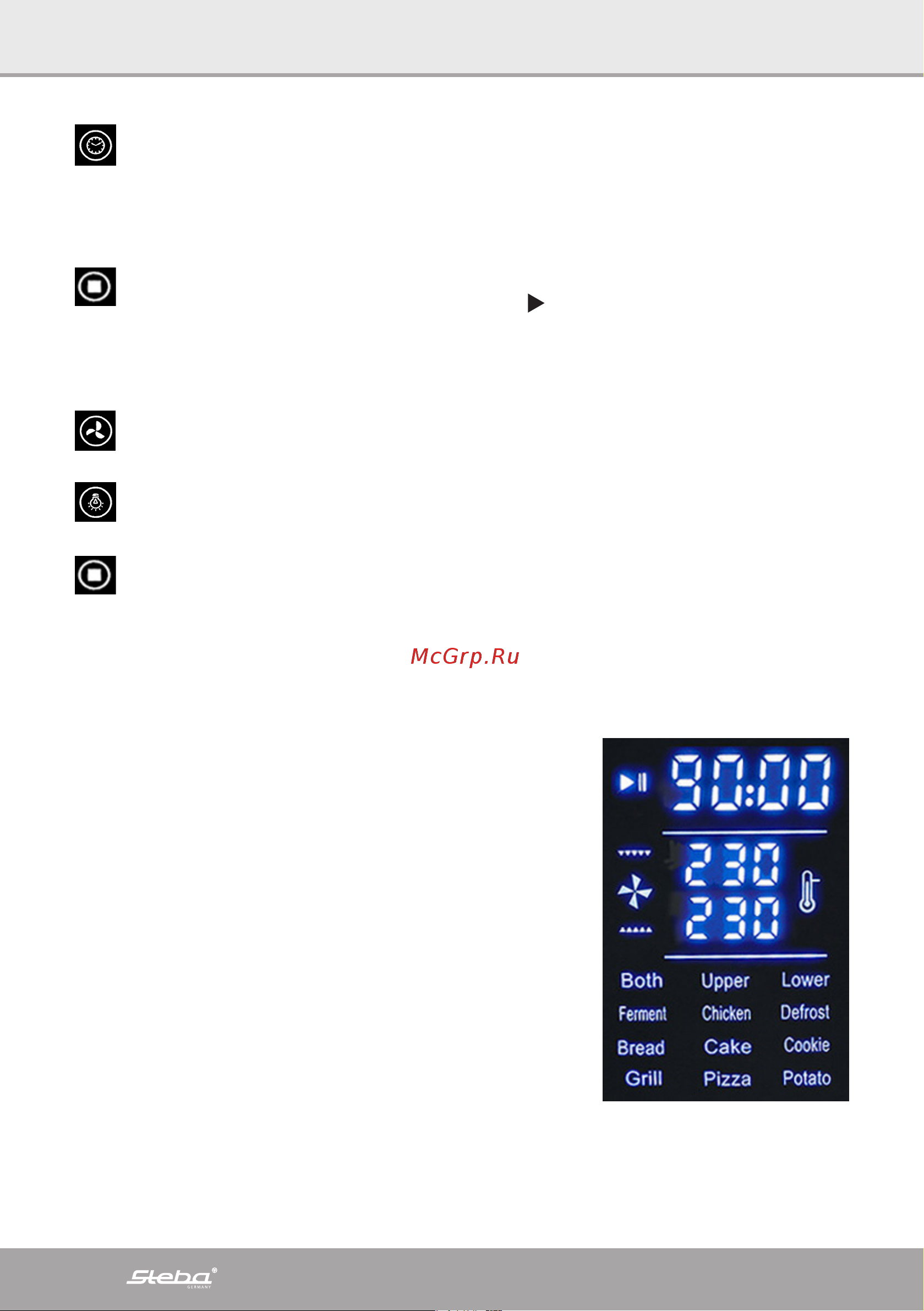 Steba KB E350 [24/86] Programs