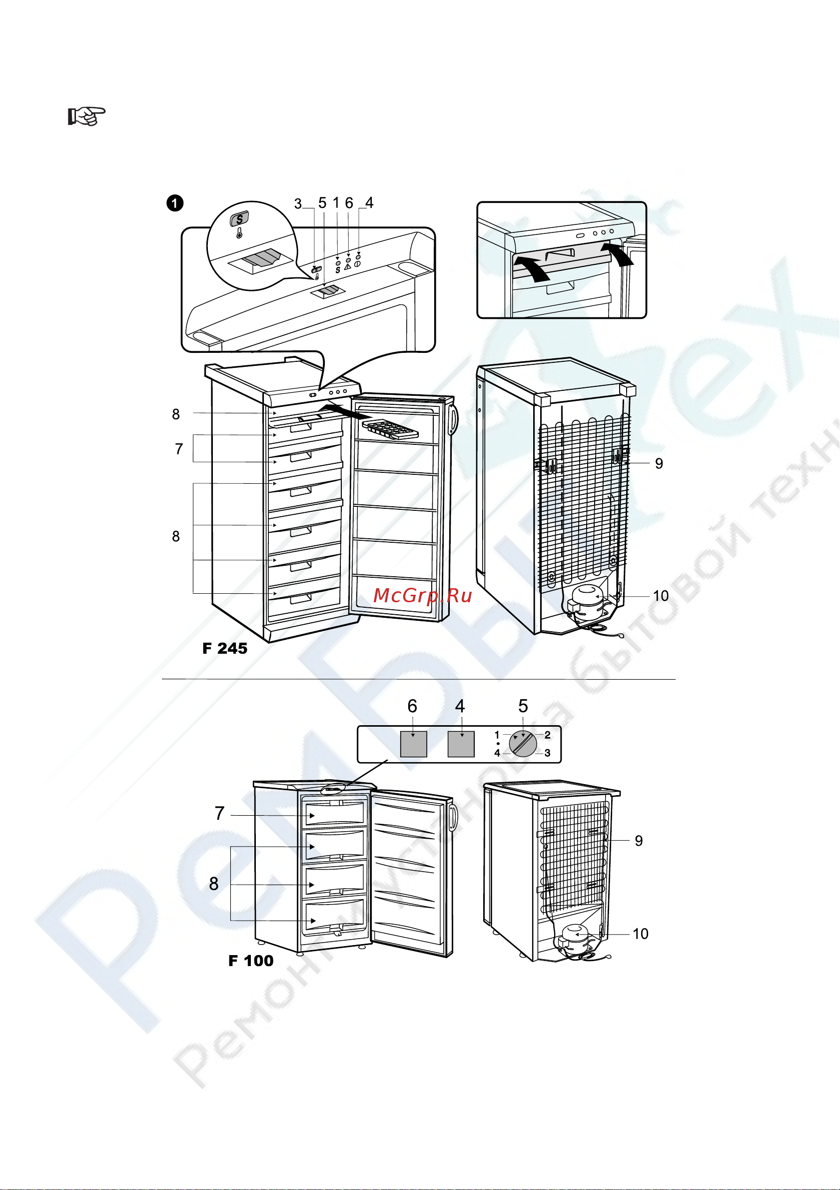 Snaige F 100-1101AA [6/20] Описание прибора его основные части рис 1