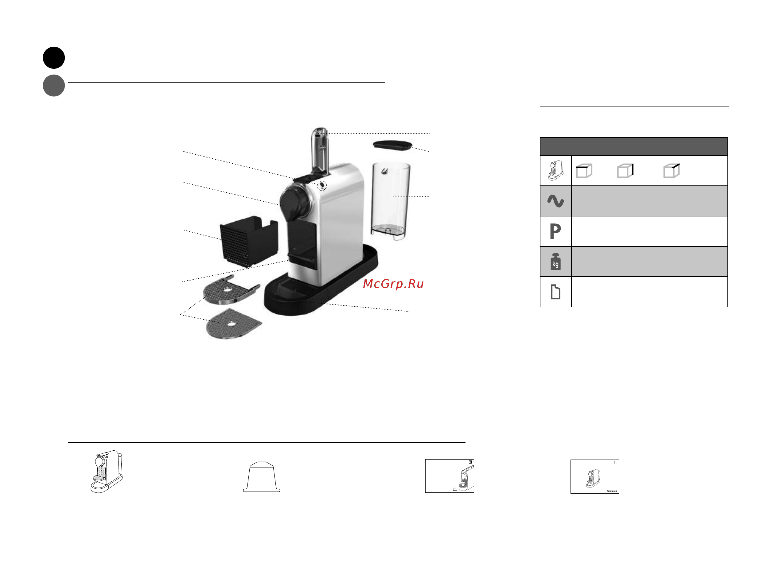 Nespresso Citiz C113 [86/152] ข อจำาก ดเฉพาะทาง เทคน ค