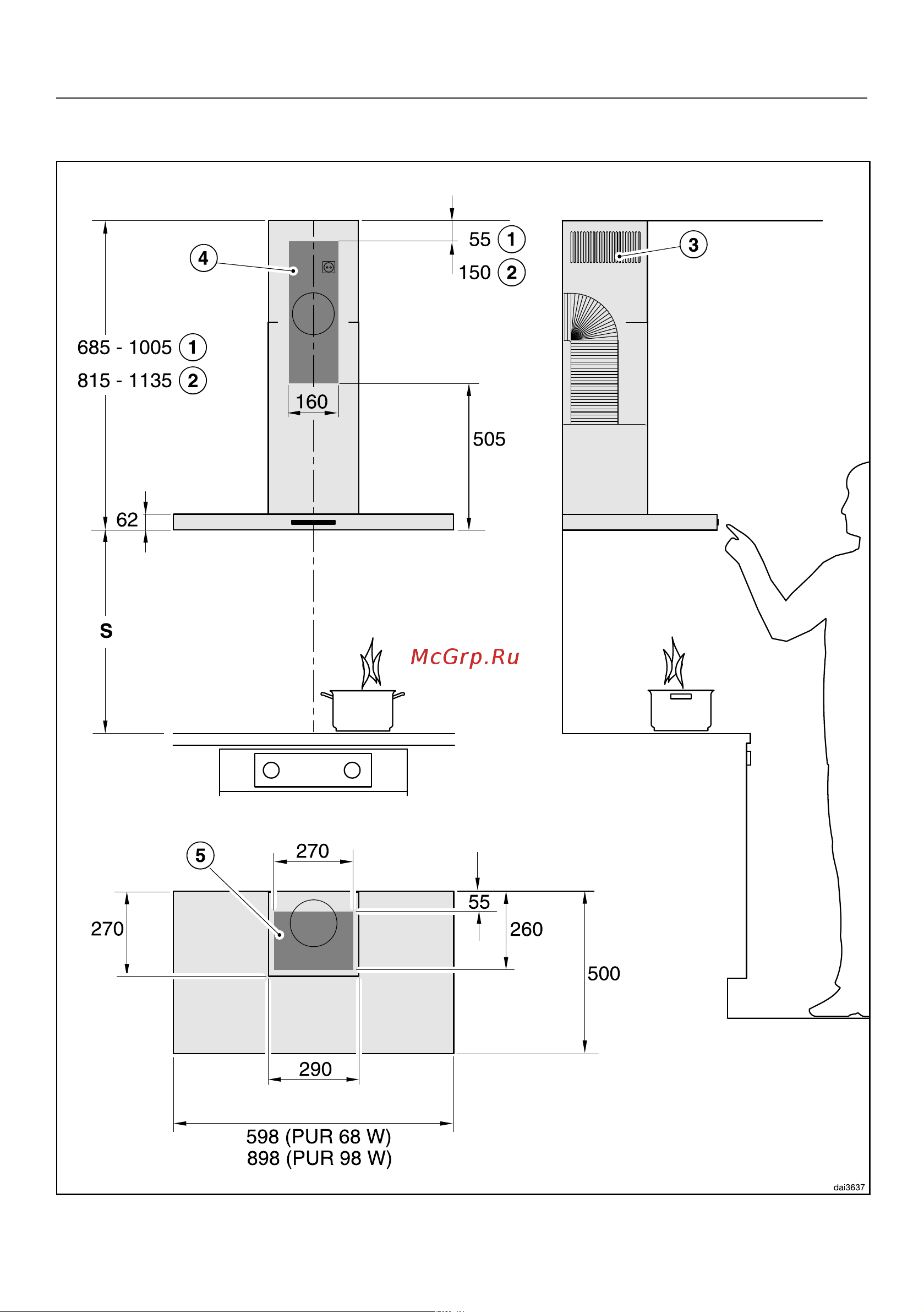 Miele PUR98W EDST [28/44] Монтаж
