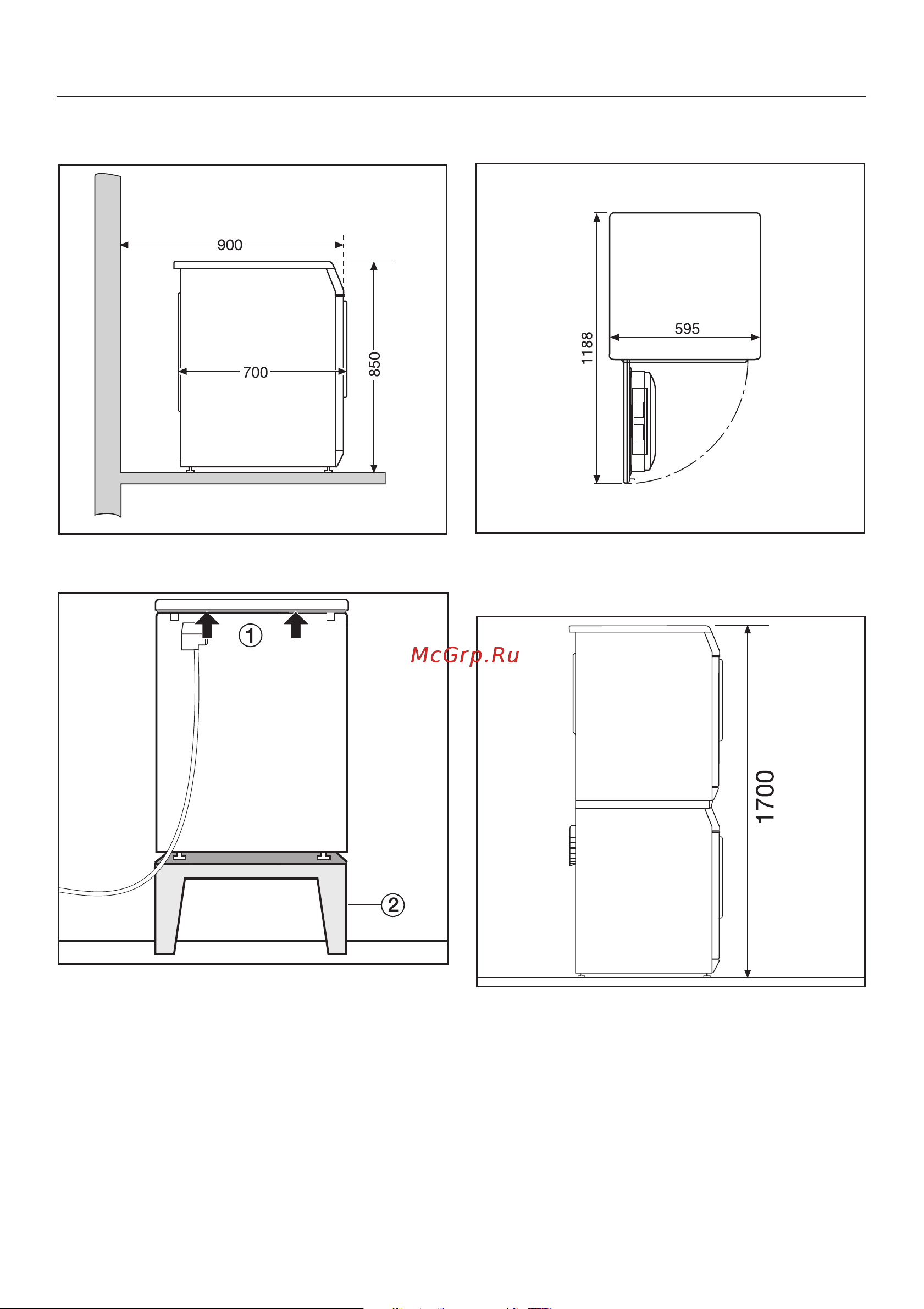 Miele PT5136 RU LW [41/60] Óñòàíîâêà è ïîäêëþ åíèå