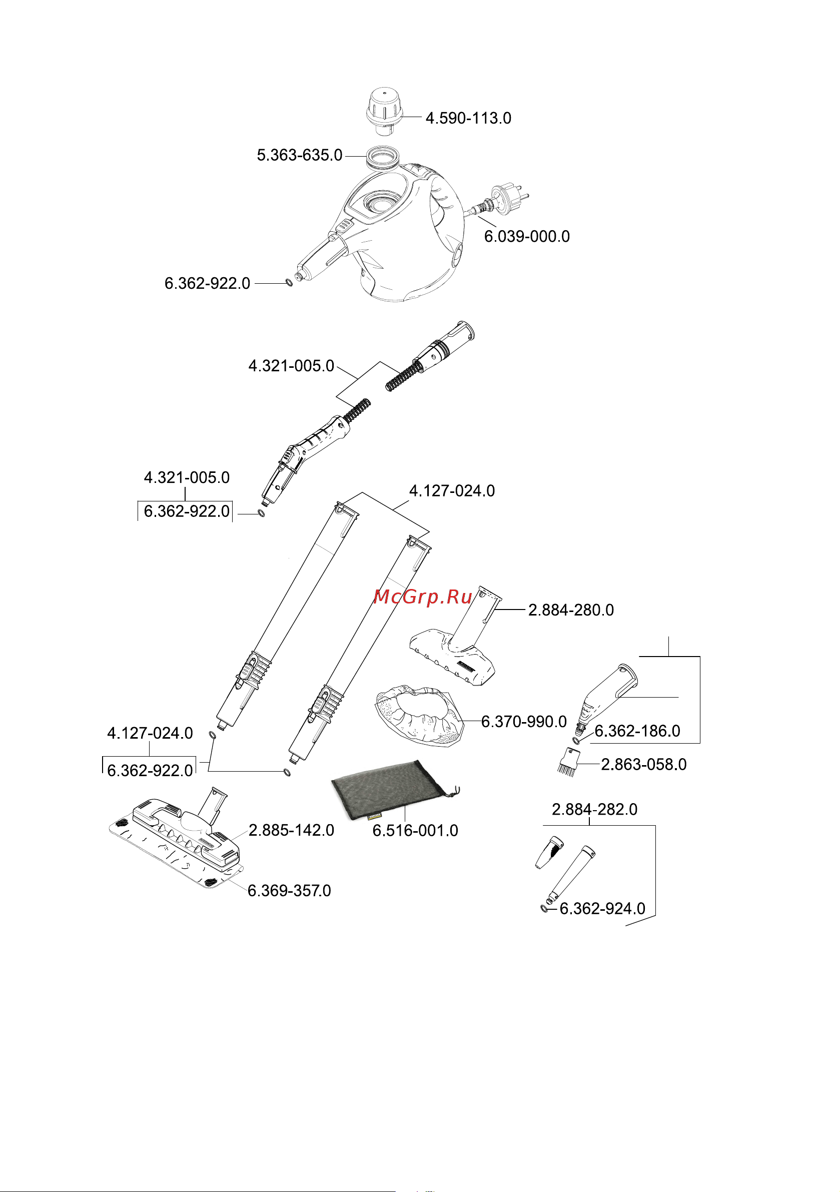 Karcher SC 1 EU (1.516-260.0) Руководство по эксплуатации онлайн [129/130] 772527