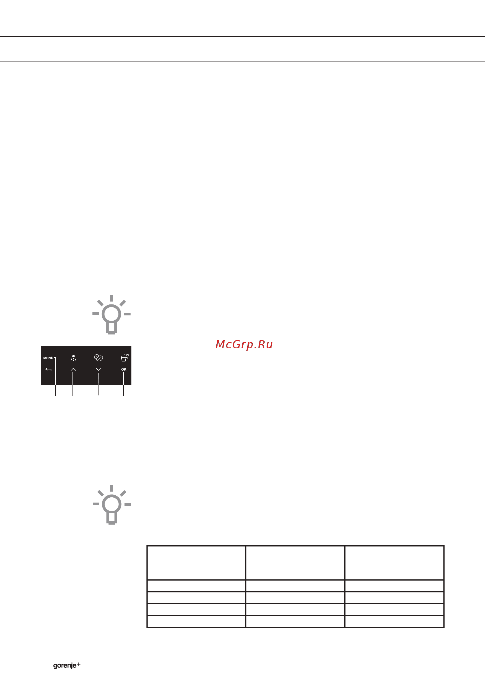 Gorenje GCC800X Plus [22/42] Настройки