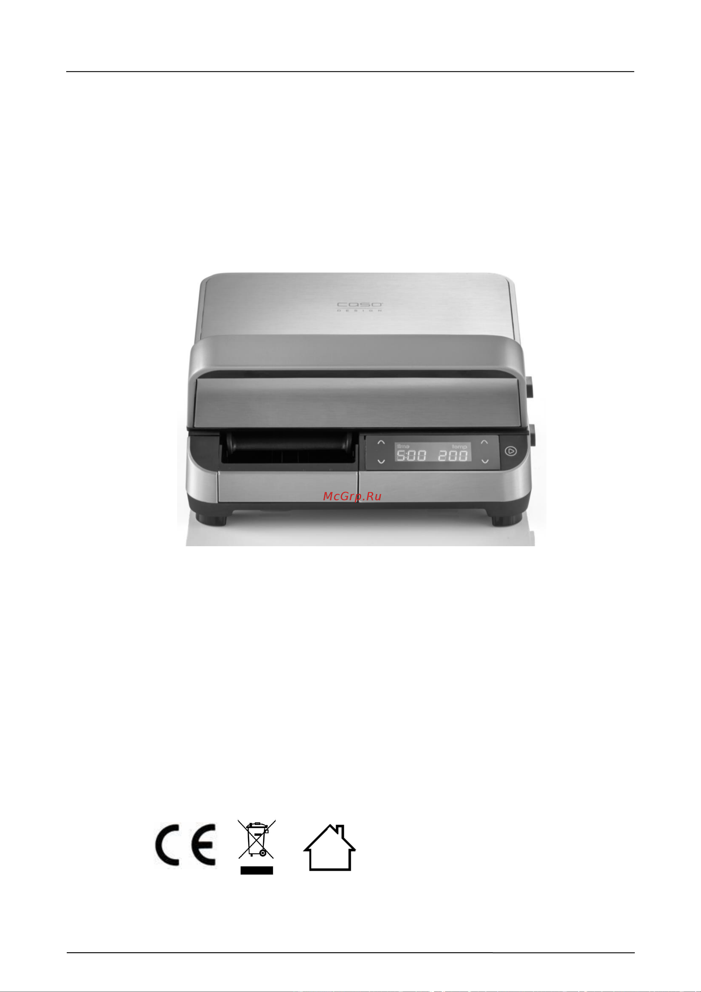 Caso DG 2000 [23/95] Operating manual