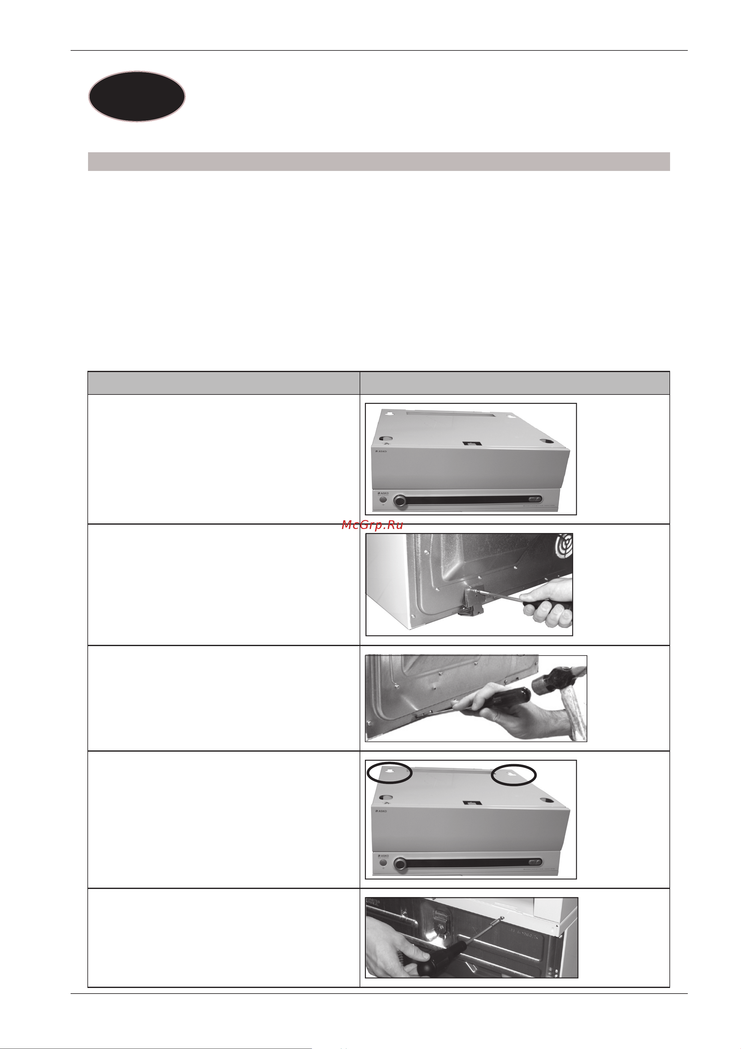 Asko HDB115T [35/44] Installation d une entretoise sur une nouvelle