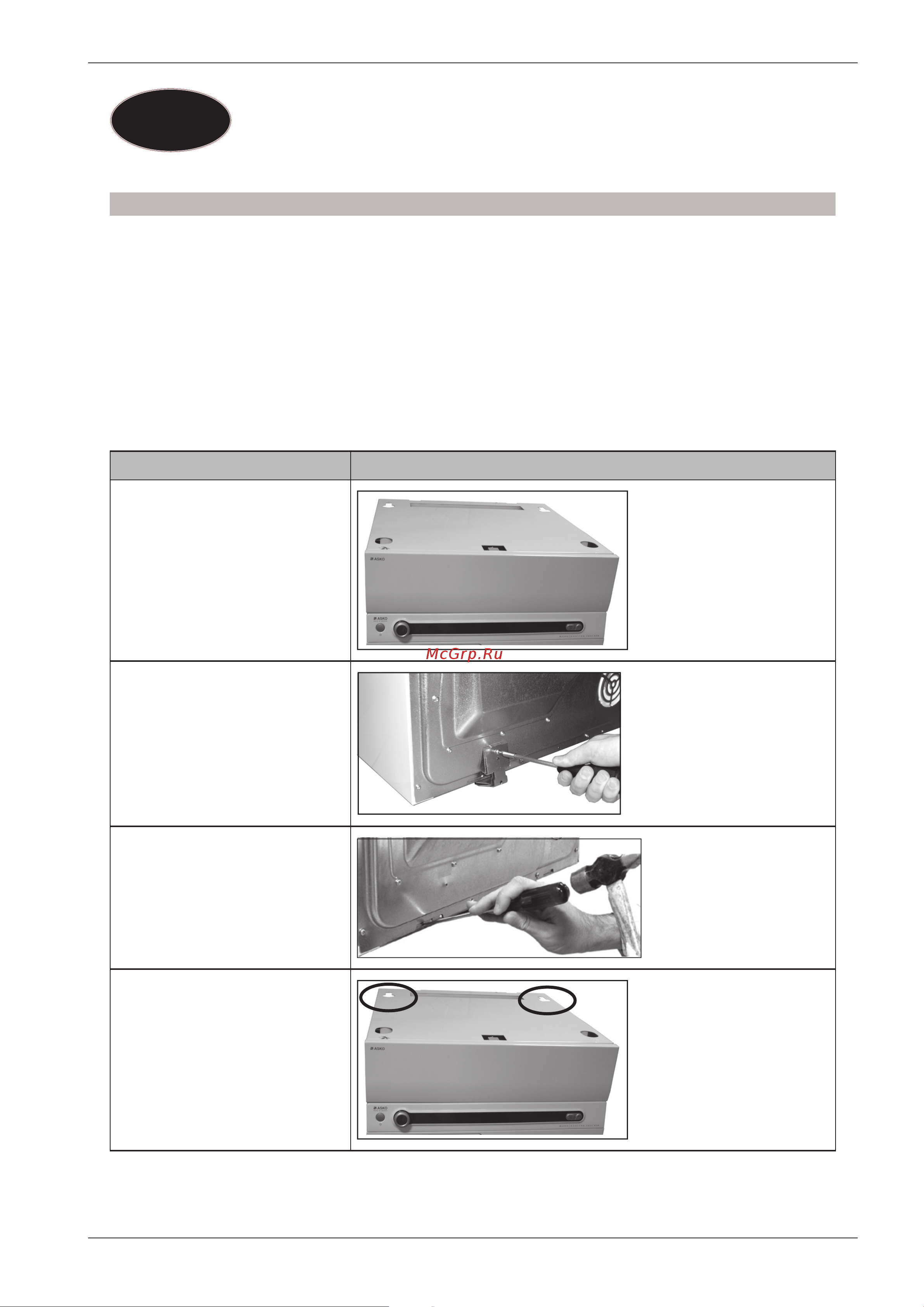 Asko HDB115T [5/44] Installation av mellandel för nya maskiner