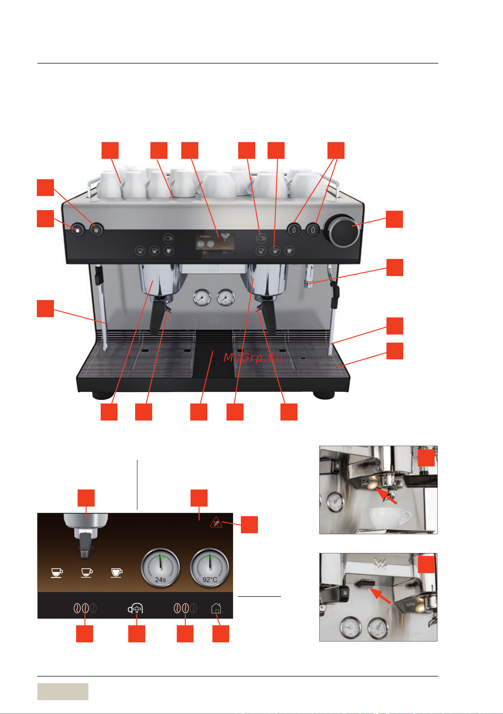 WMF Espresso 03.5500.0001 [16/80] Ознакомление с машиной