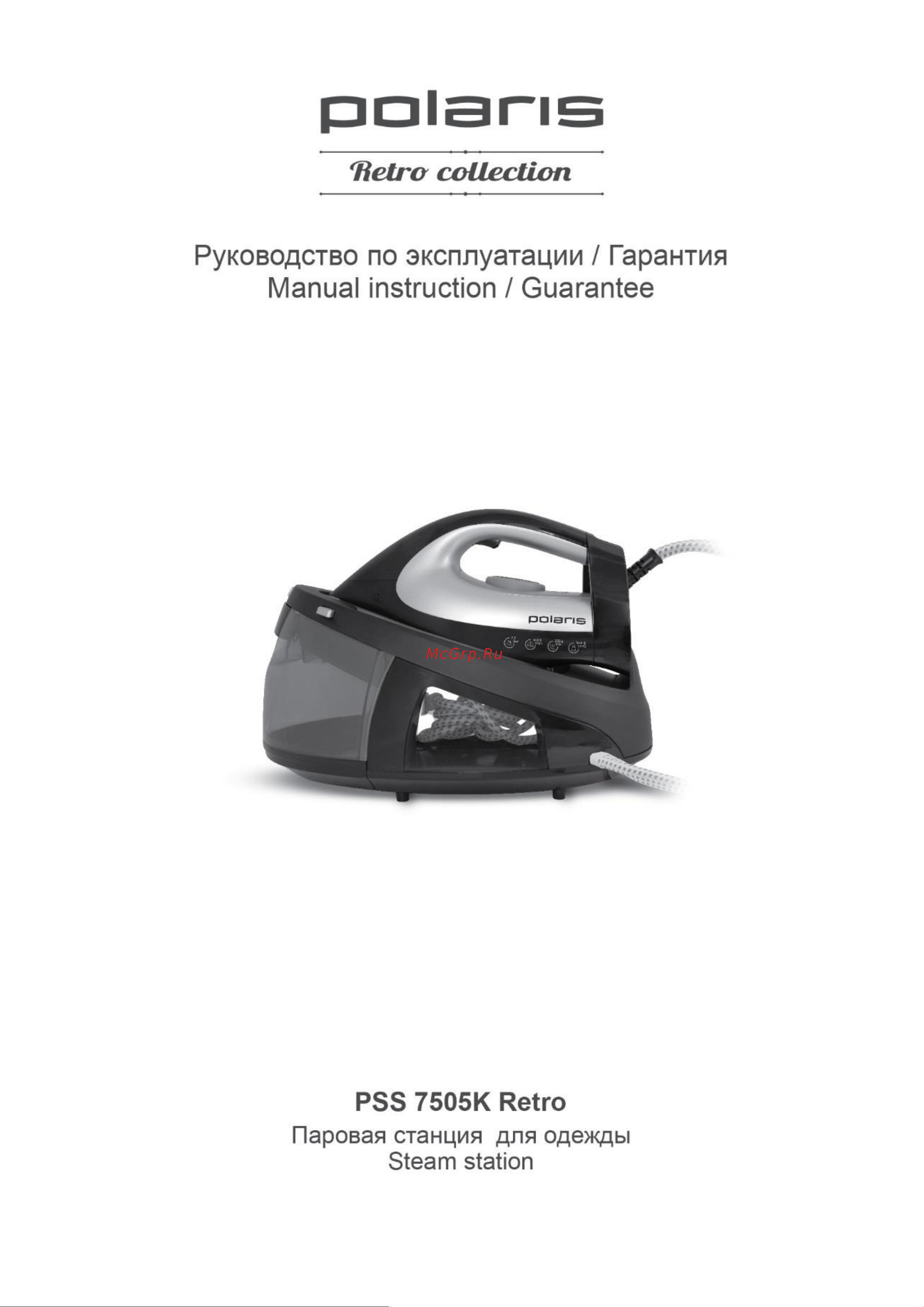Polaris PSS 7505K Руководство по эксплуатации онлайн