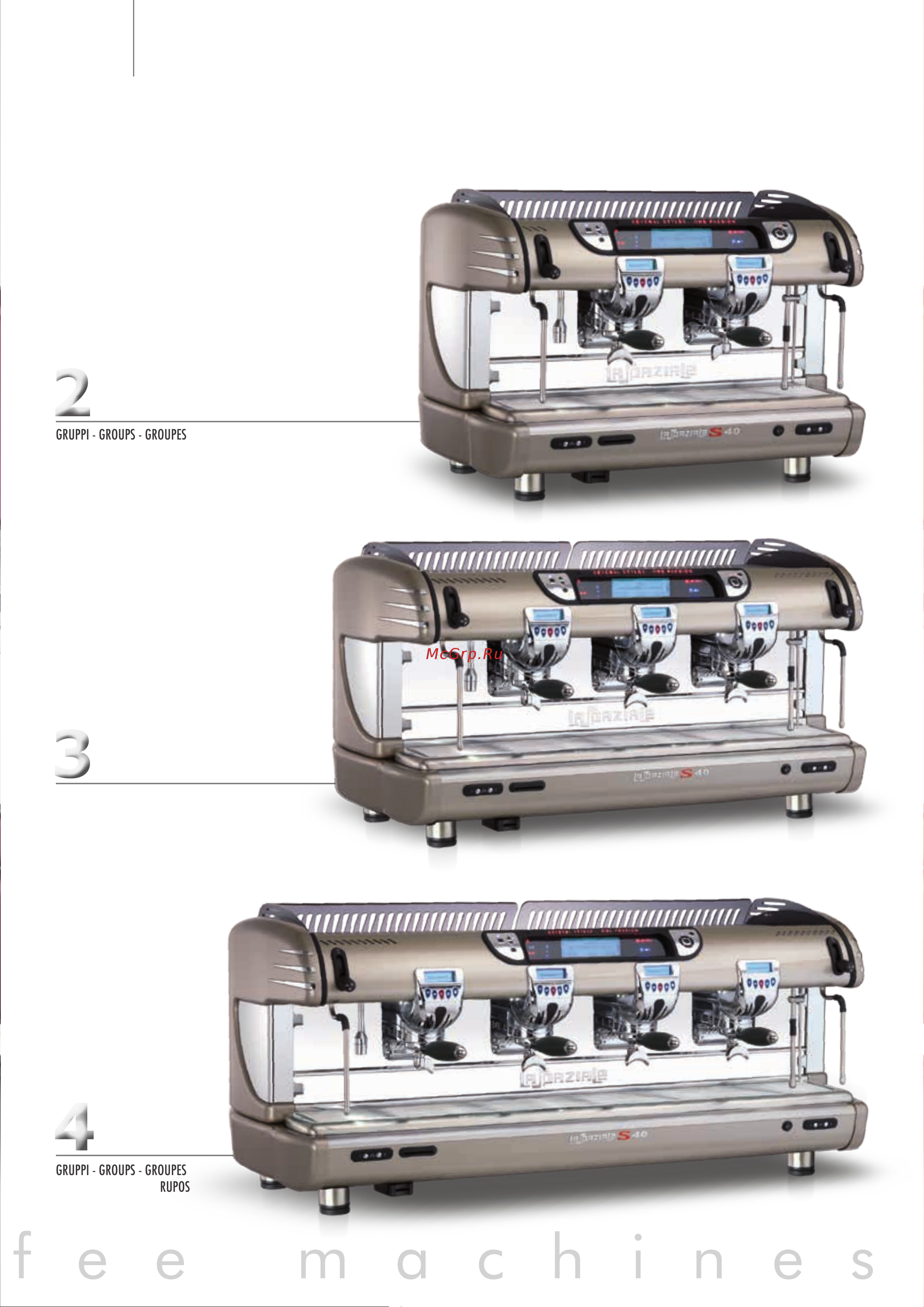 La Sommeliere LA SPAZIALE S40 Suprema TA 2 GR [7/16] E s p r e s s o c o f f e e m a c h i n e s
