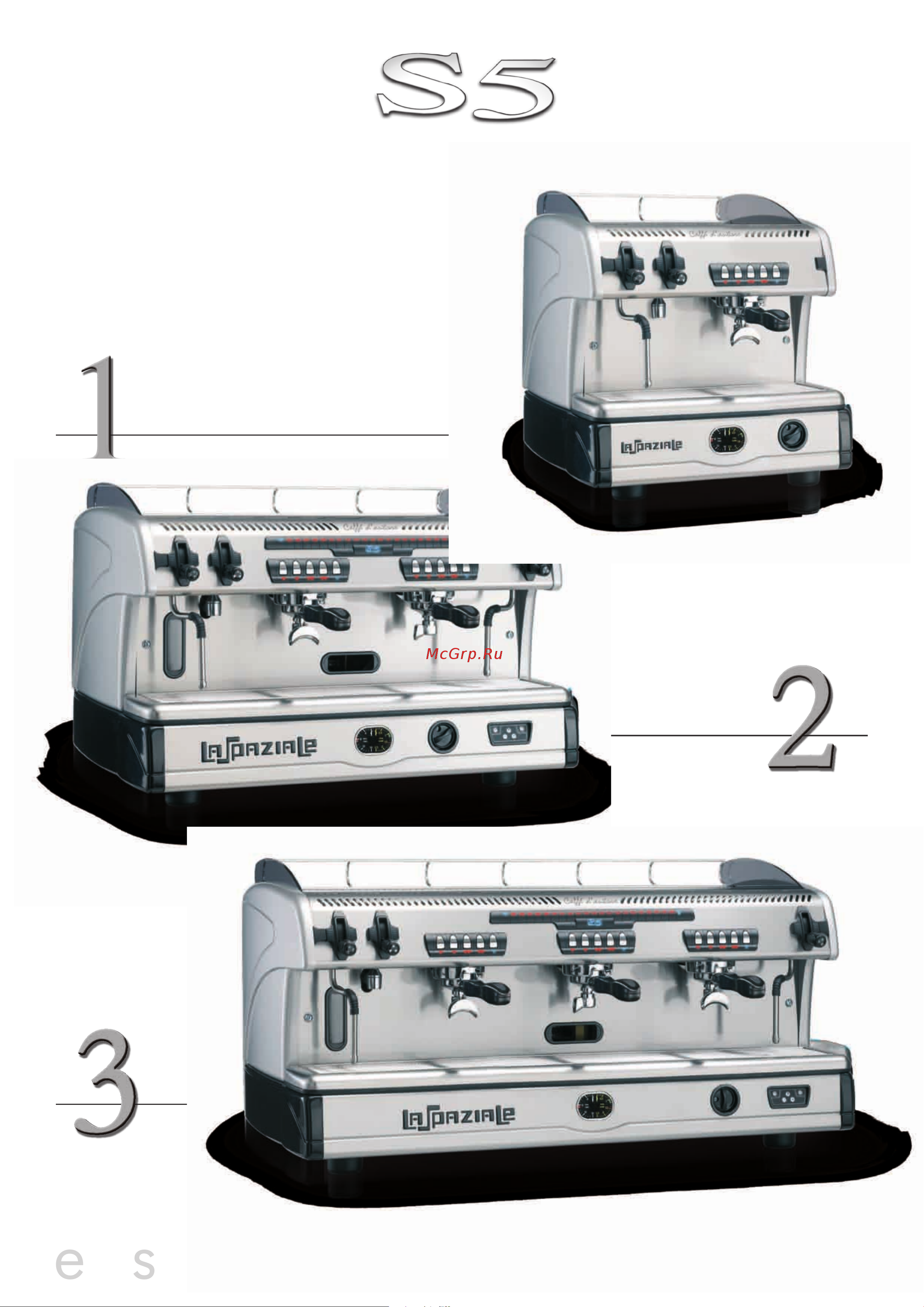 La Sommeliere LA SPAZIALE S5 EK 1 GR [2/16] E s p r e s s o c o f f e e m a c h i n e s