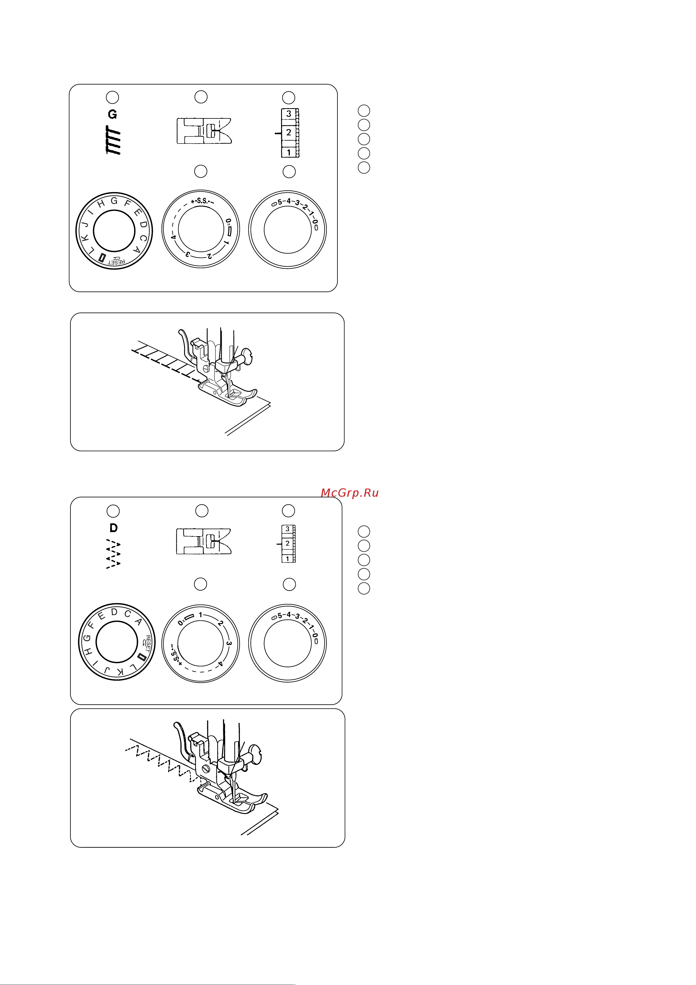 Janome V-30 Руководство по эксплуатации онлайн [19/33] 772831
