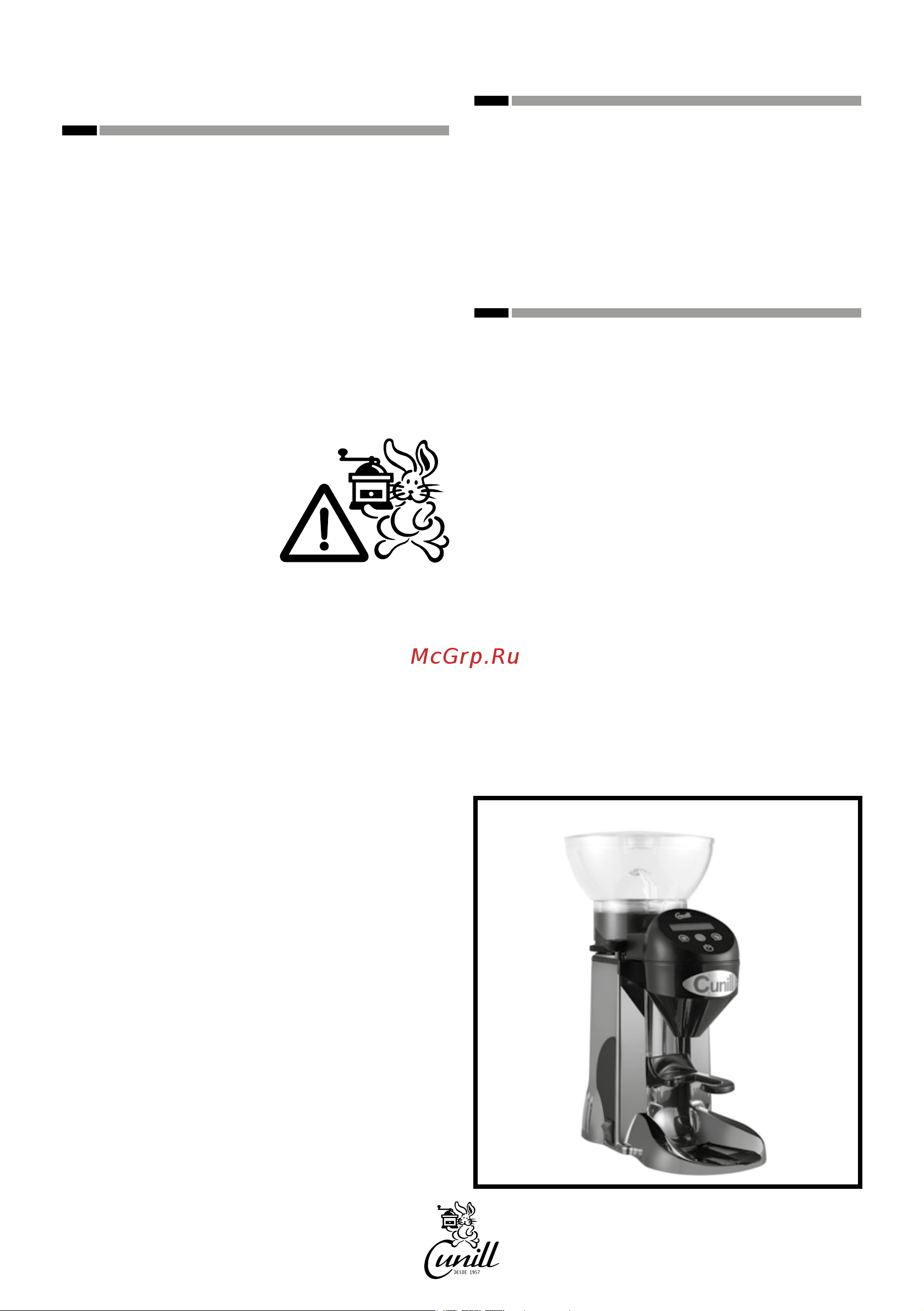 Cunill Marfil Tron [9/28] For you safety and good operation