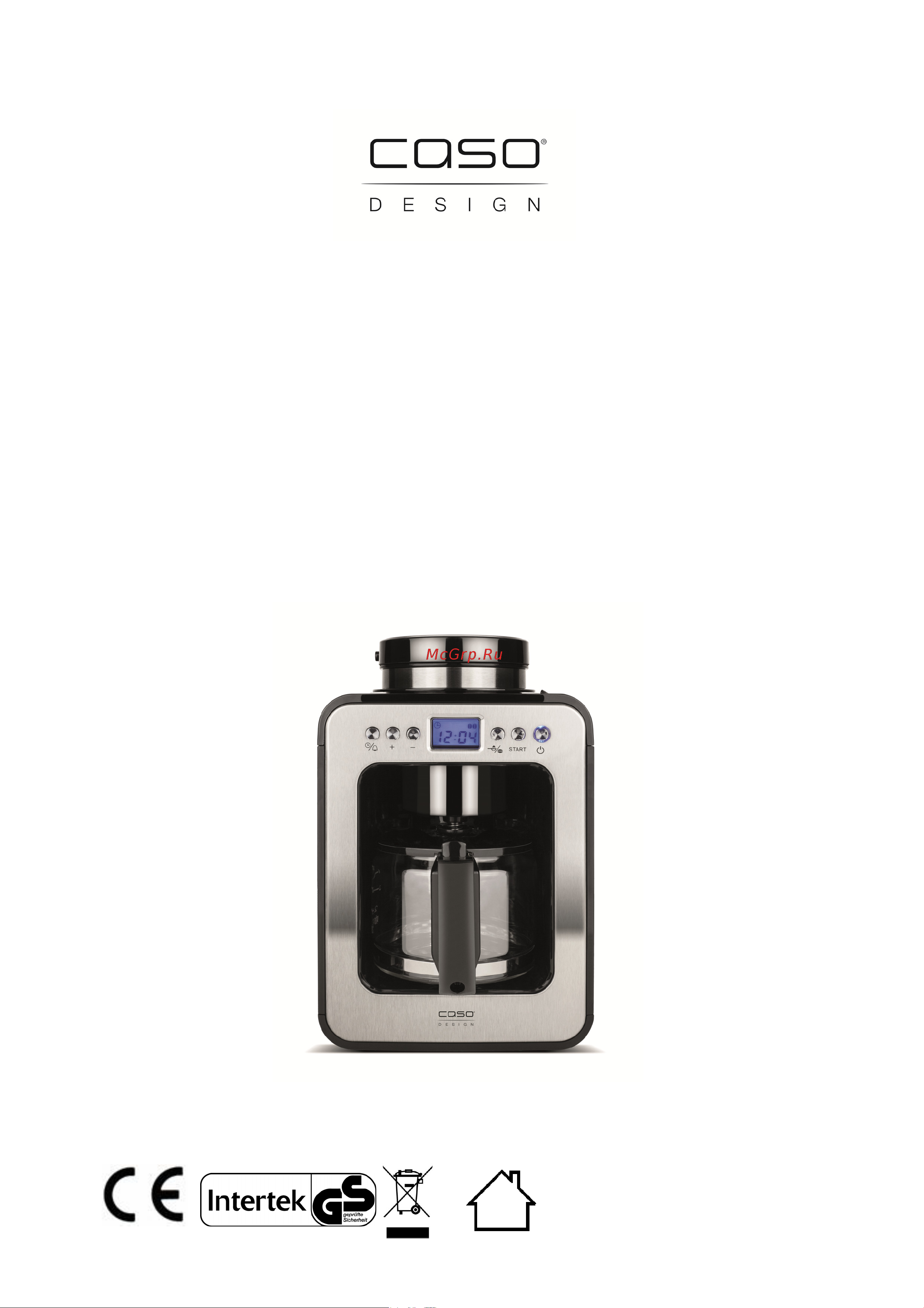 Caso Coffee Compact Electronic Руководство по эксплуатации онлайн
