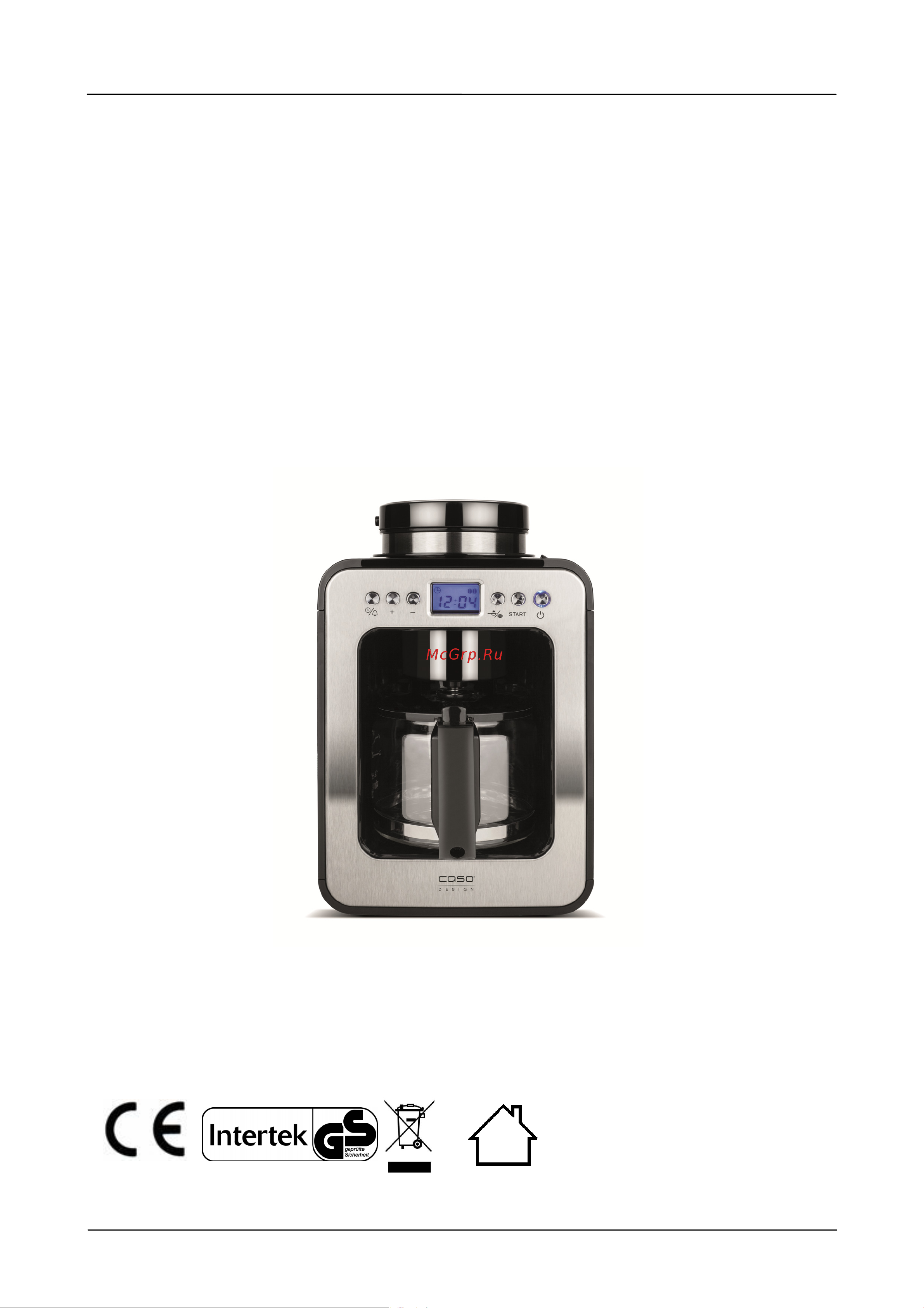 Caso Coffee Compact Electronic [137/162] Manual del usuario