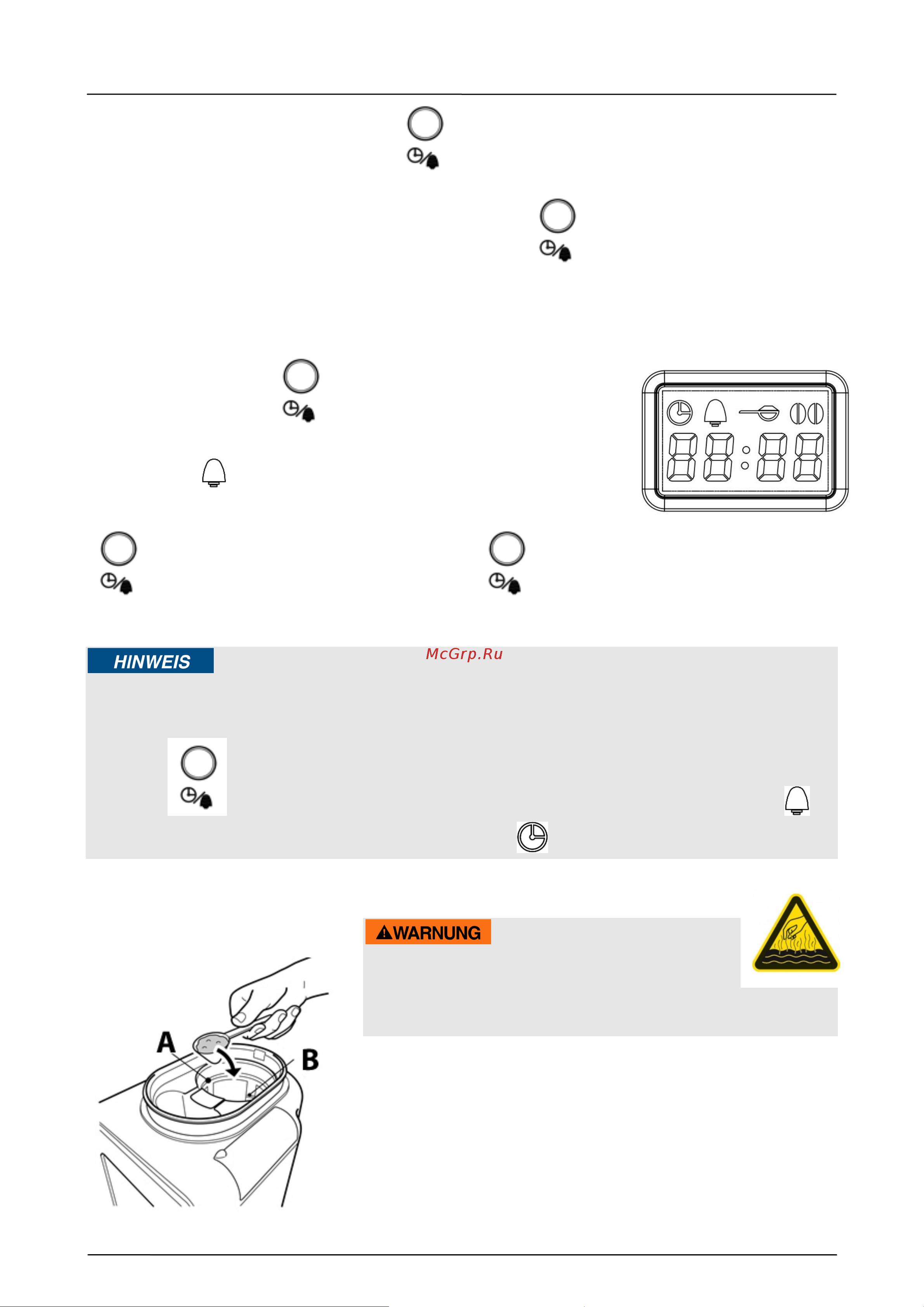 Caso Coffee Compact Electronic [154/162] Advertencia