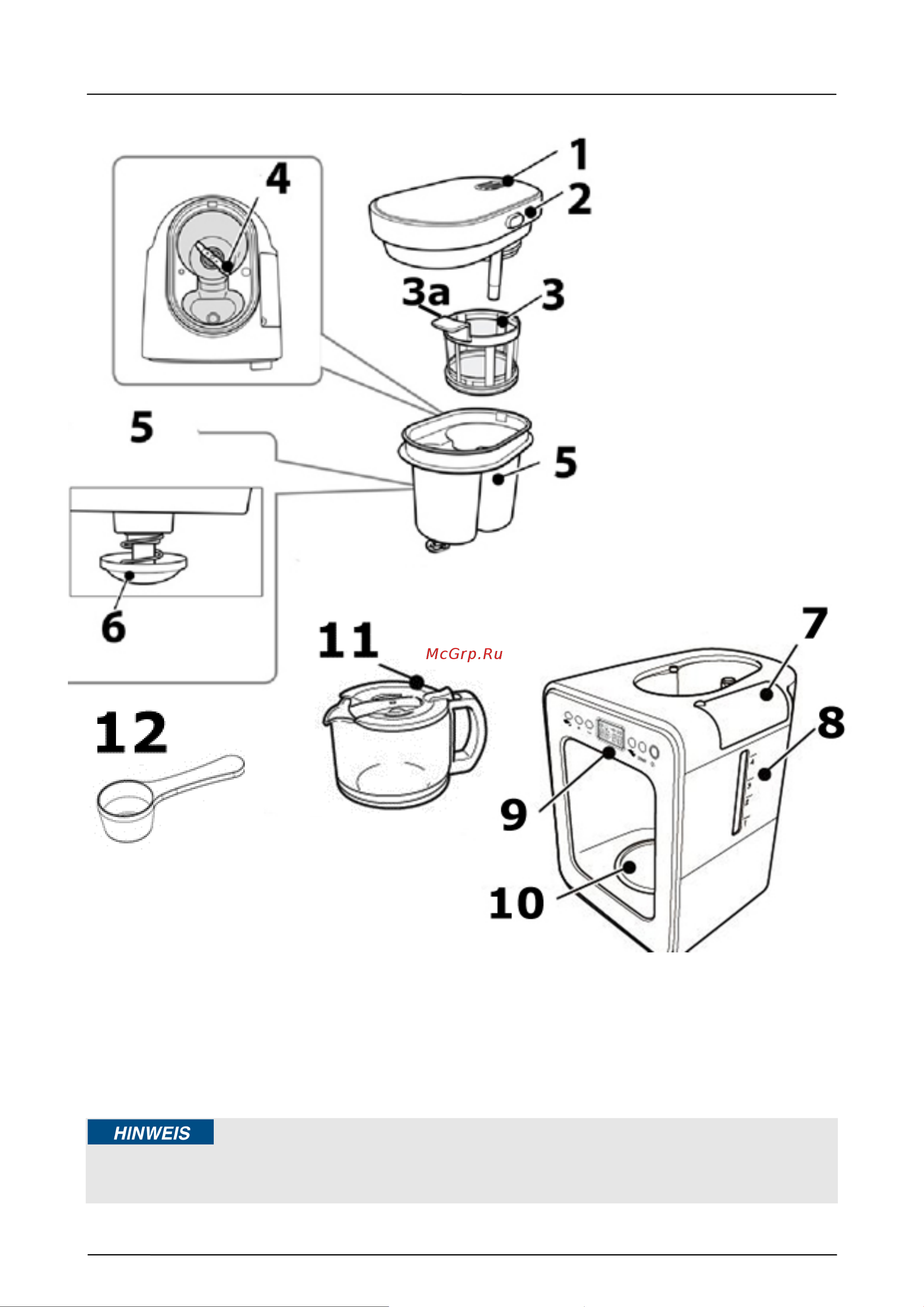 Caso Coffee Compact Electronic [24/162] Übersicht