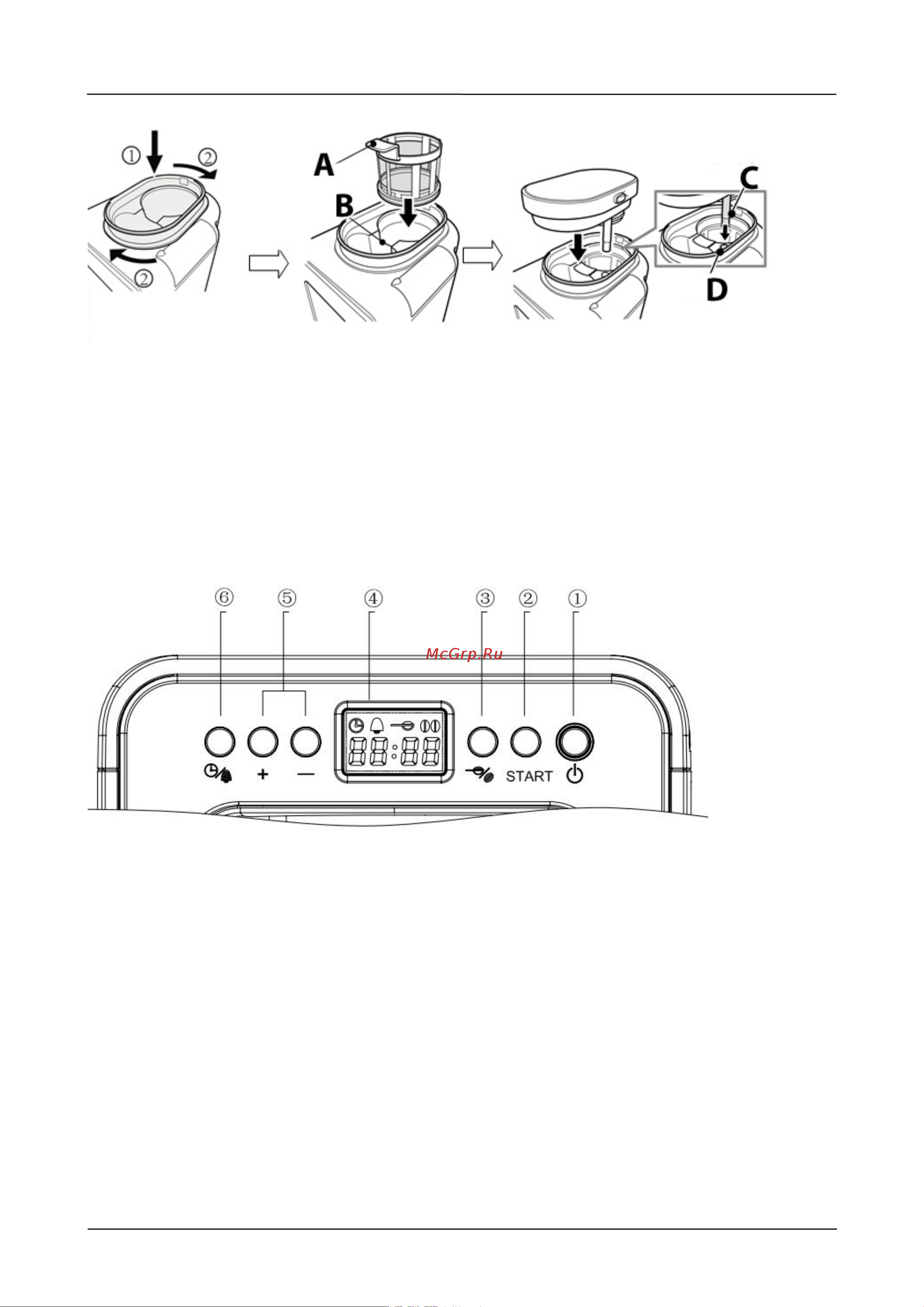 Caso Coffee Compact Electronic [25/162] Bedienfeld