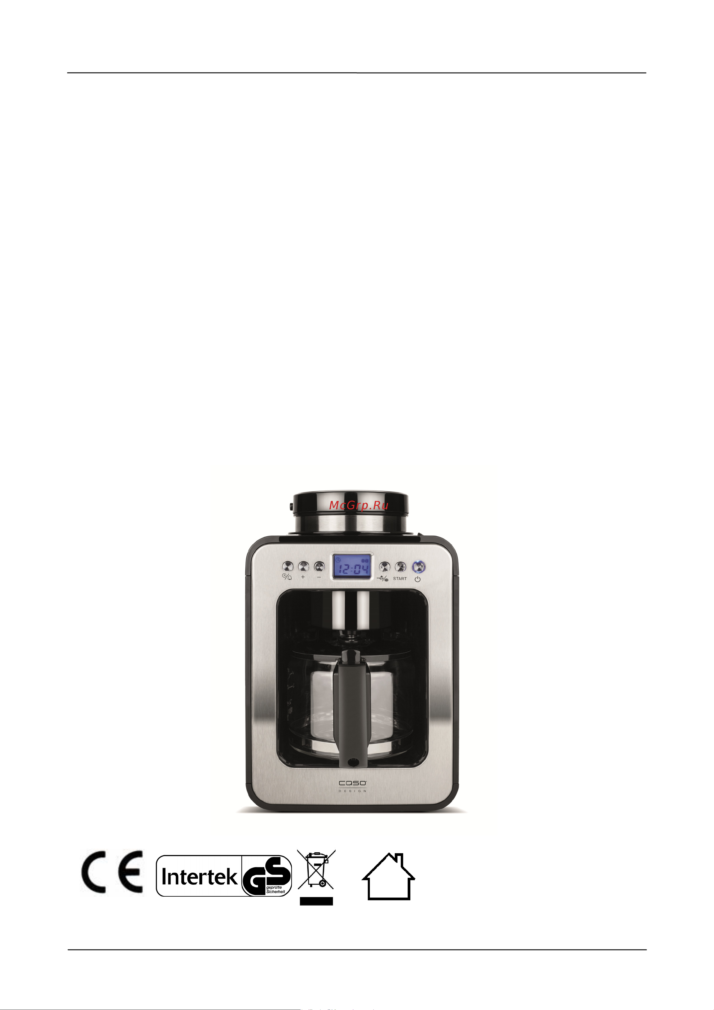 Caso Coffee Compact Electronic [59/162] Mode d emploi original