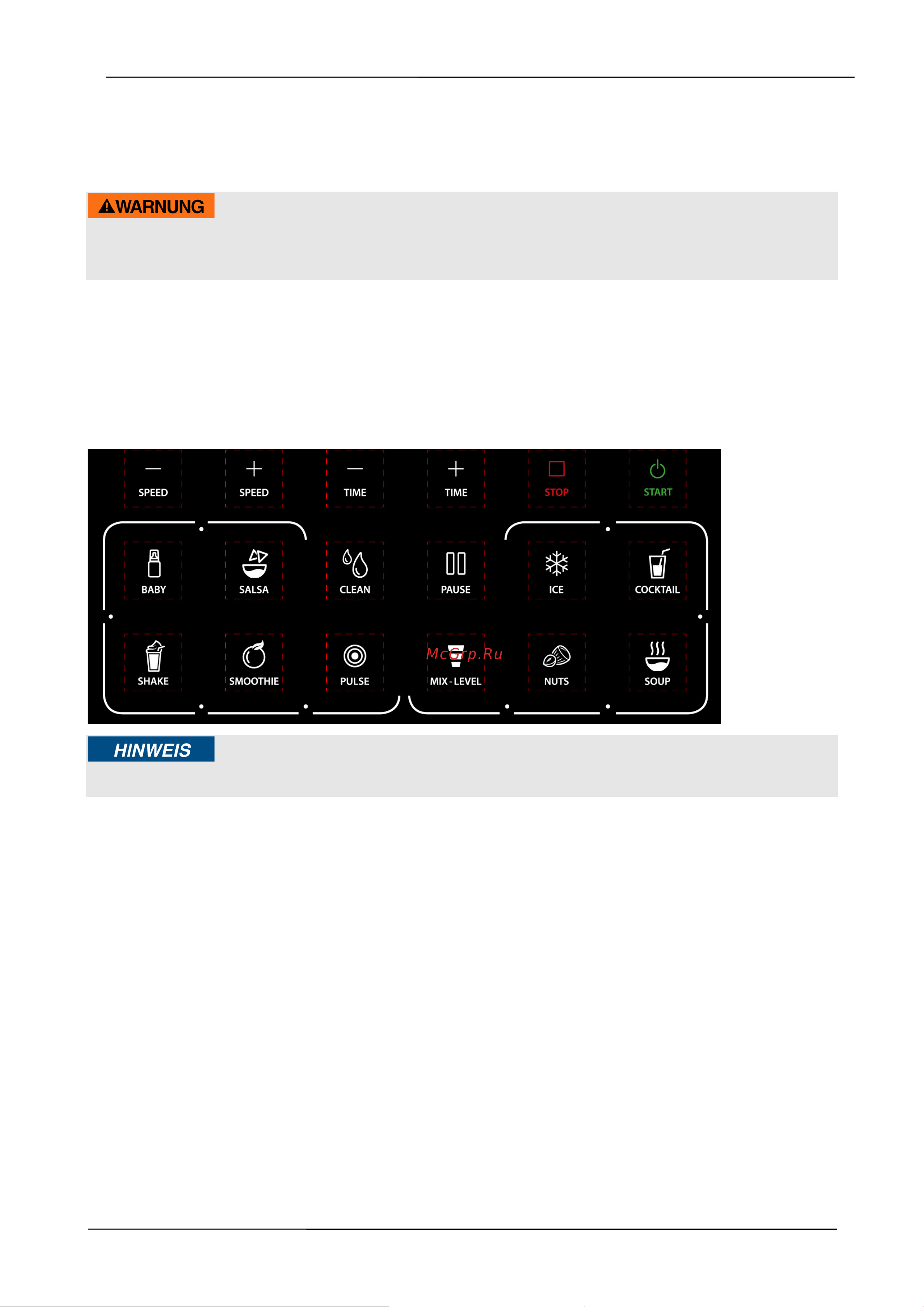 Caso B 3000 Touch [41/135] Warning