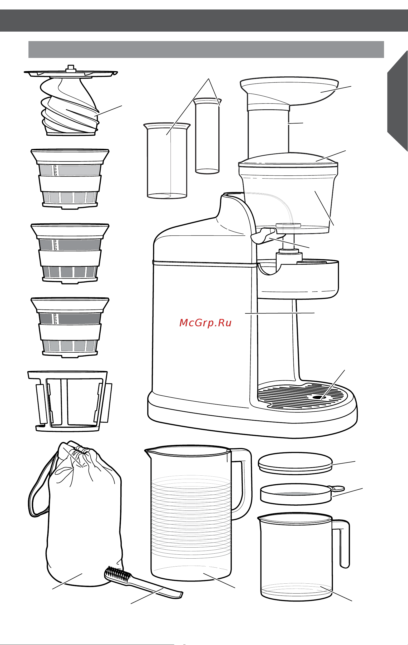 KitchenAid 5KVJ0111ECA [6/14] Части и их характеристики