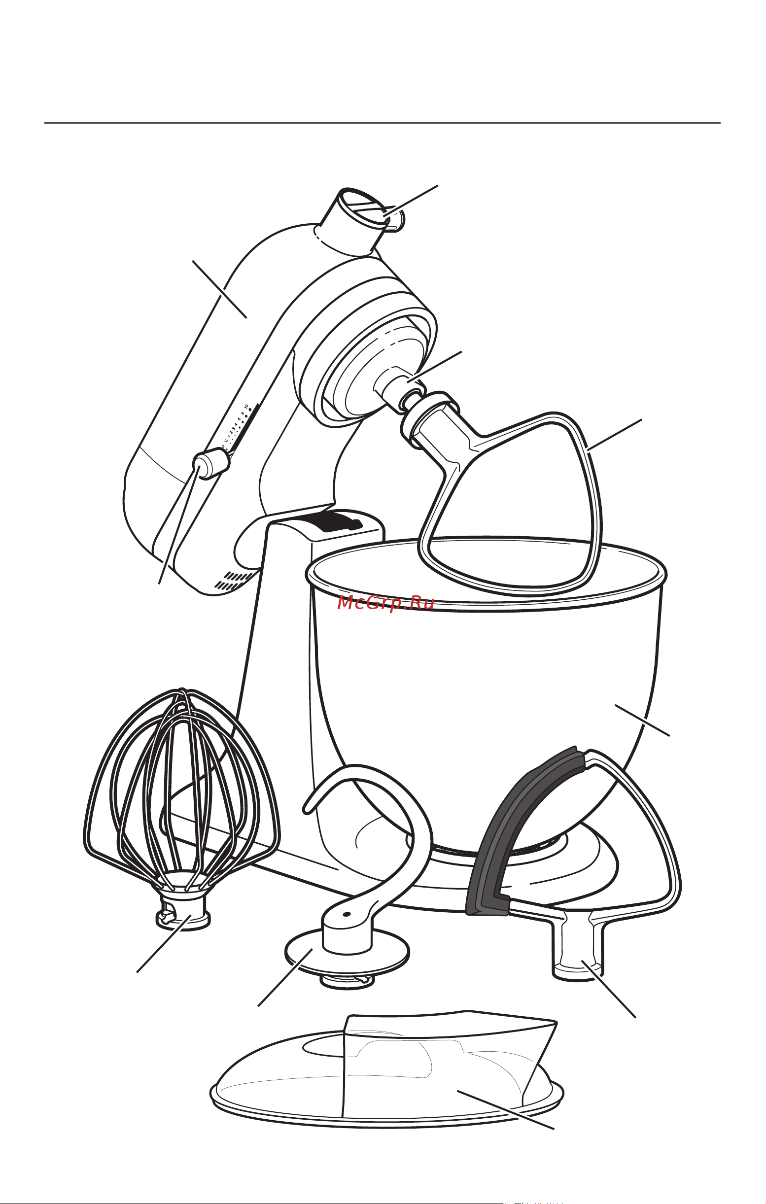 KitchenAid 5KSM3311XEAC [3/17] Части и их характеристики