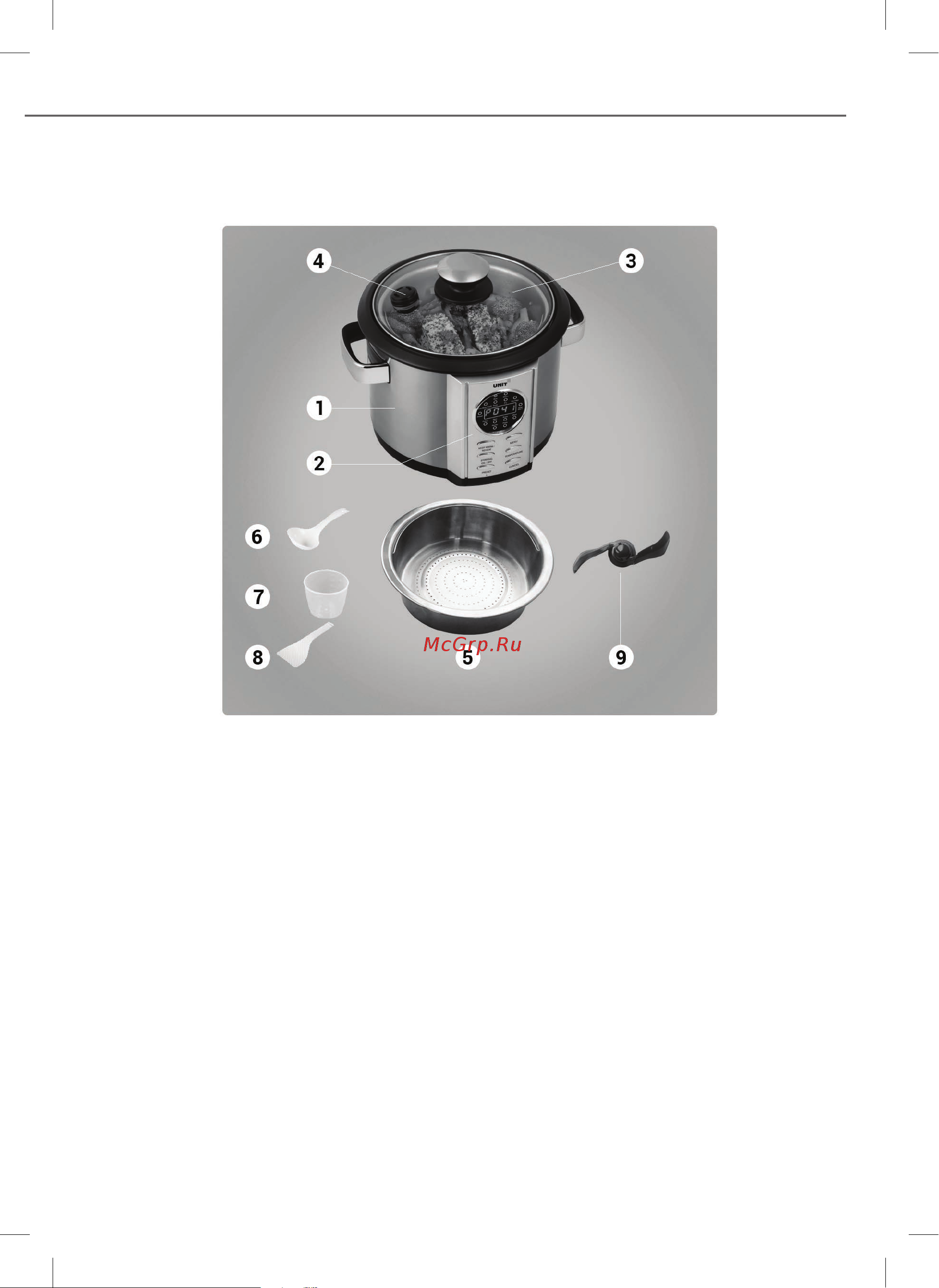Delfa USP-1150D [5/44] Description of the appliance
