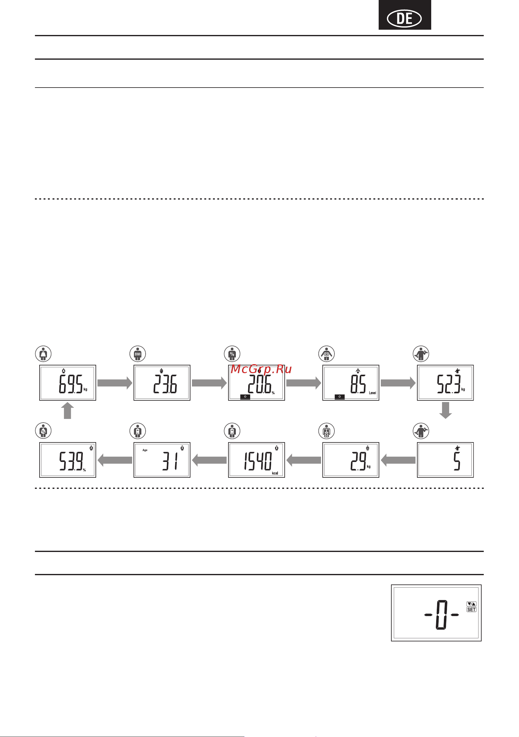 Tanita BC-718S [13/46] Einprogrammieren des gastmodus