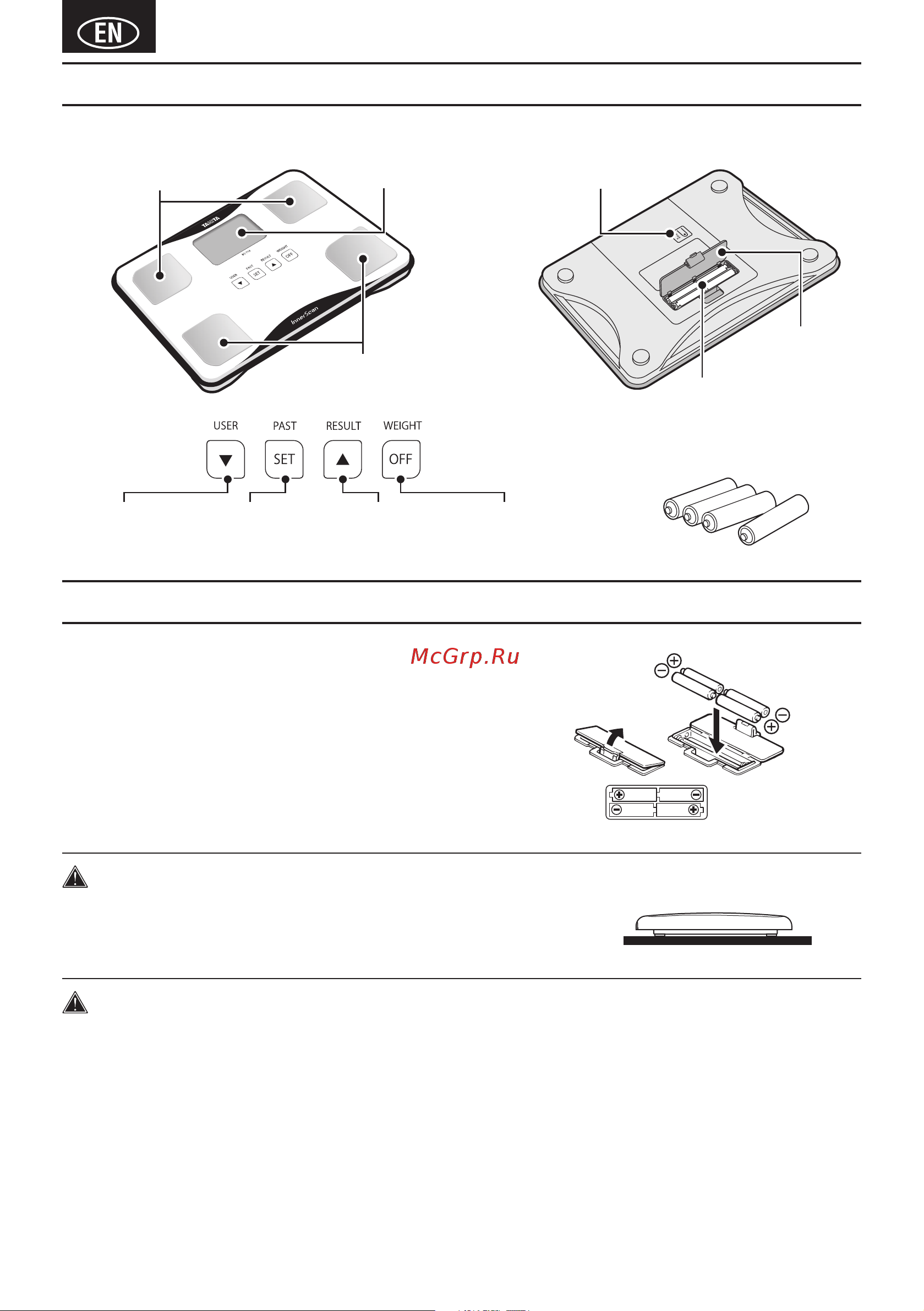 Tanita BC-718S [4/46] Features and functions