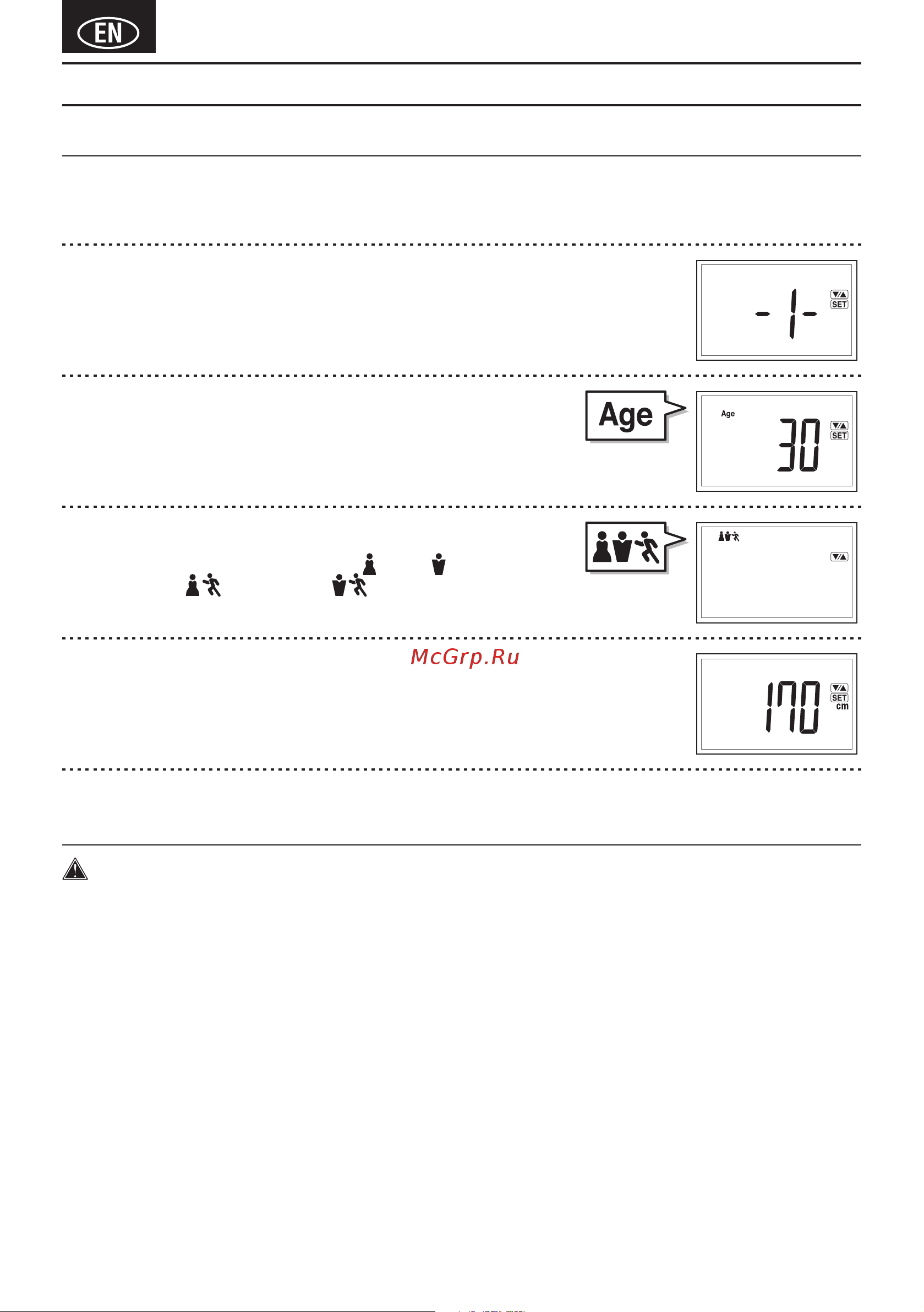 Tanita BC-718S [6/46] Setting and storing personal data in memory