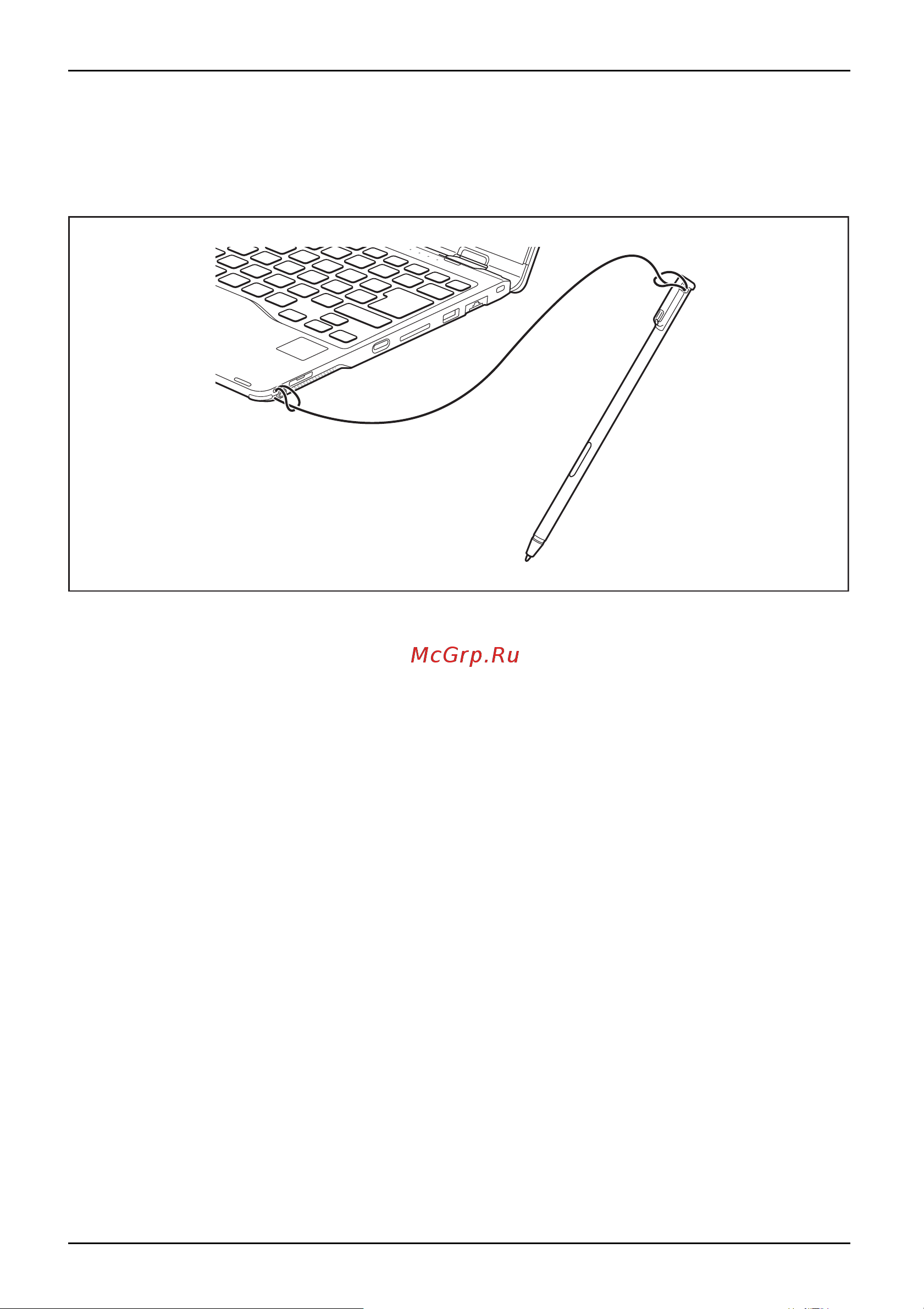 Fujitsu LIFEBOOK U939X S26391-K492-V200 [40/103] Крепление шнурка стилуса опция