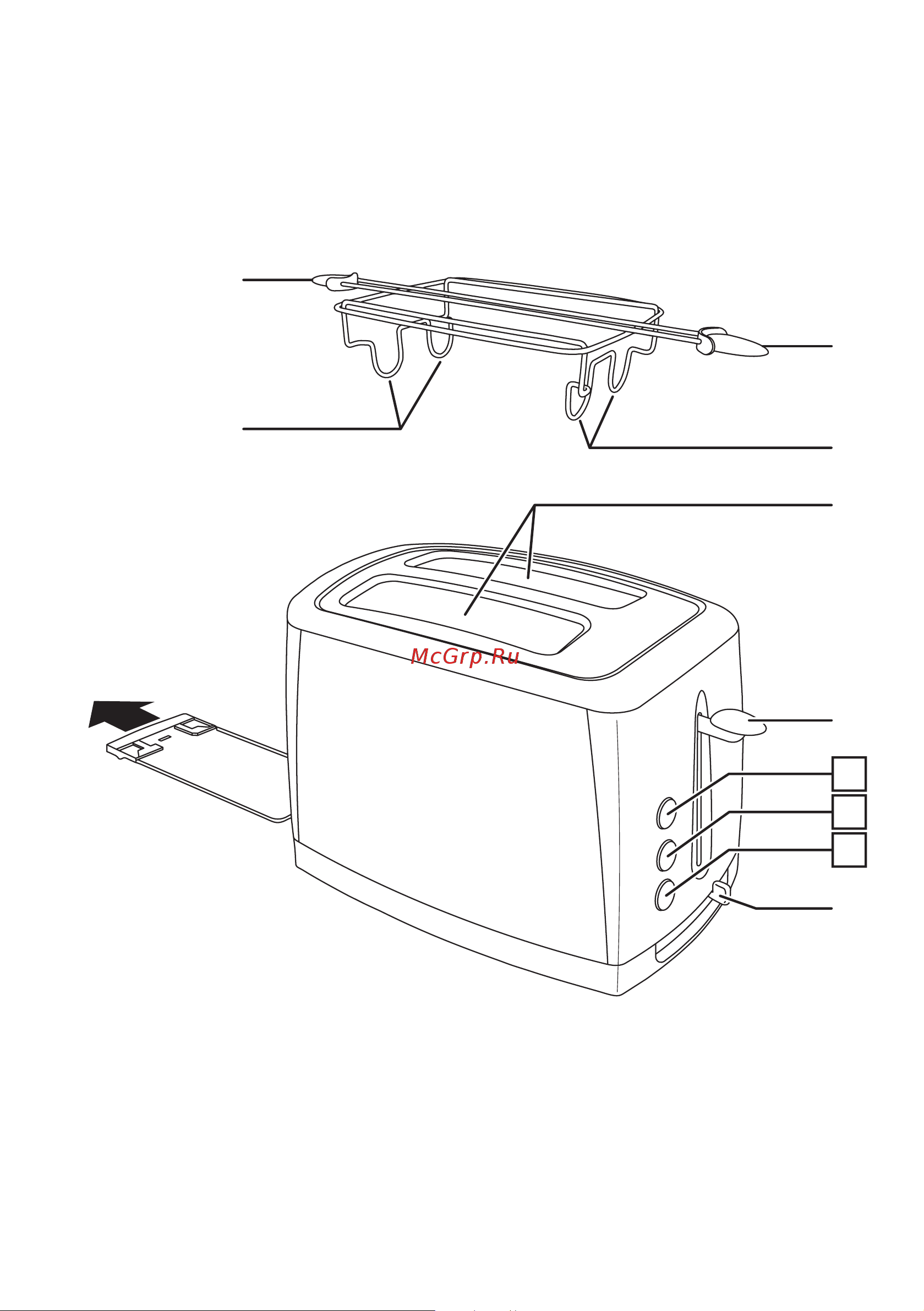 Russell Hobbs Luna Toaster 2 SL 23221-56 Руководство по эксплуатации онлайн [2/48] 773144