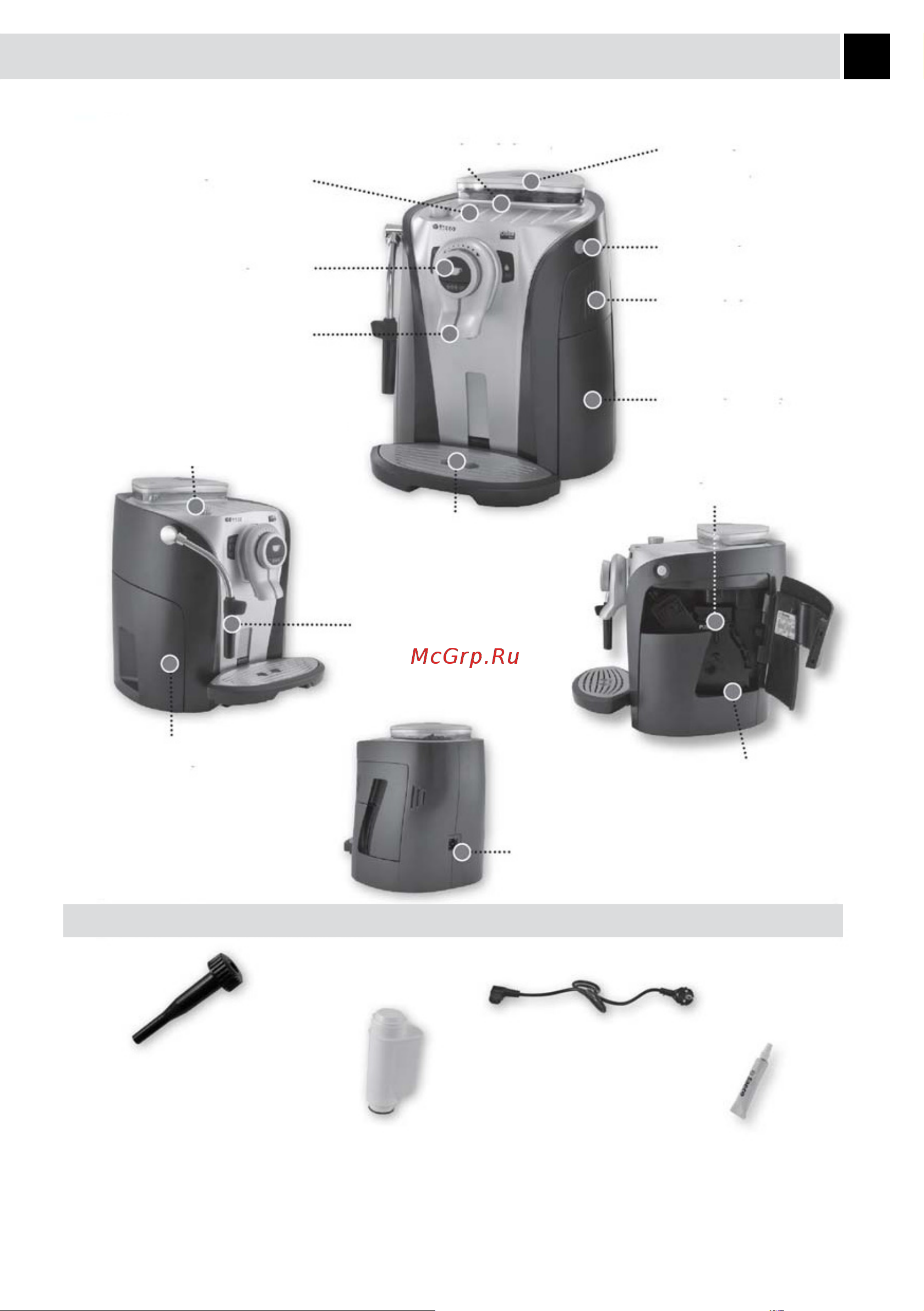 Saeco RI 9752 Odea Go [9/40] Прибор