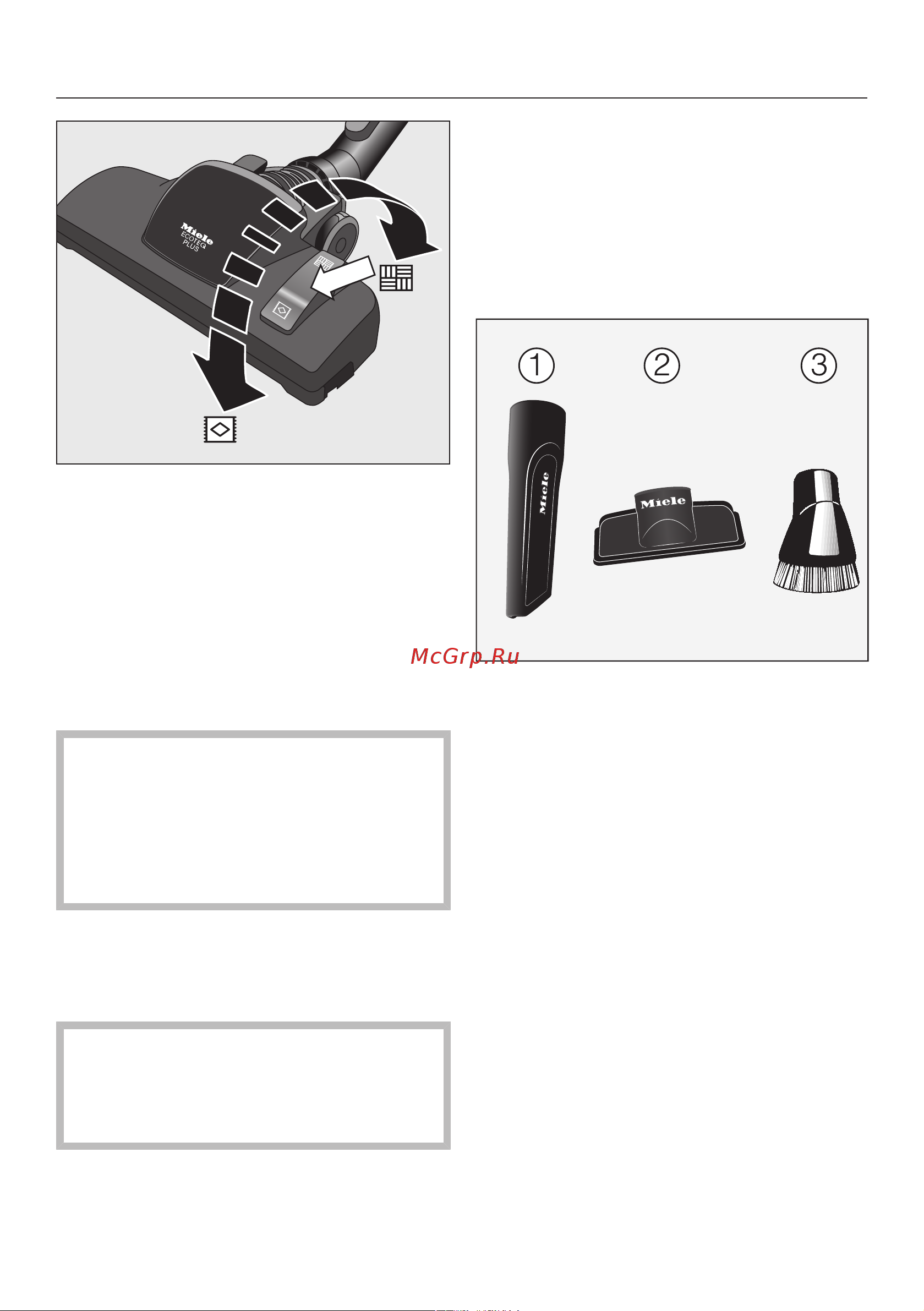 Miele SKCR3 Blizzard CX1 Excell [16/42] Использование принадлеж ностей входящих в комплект