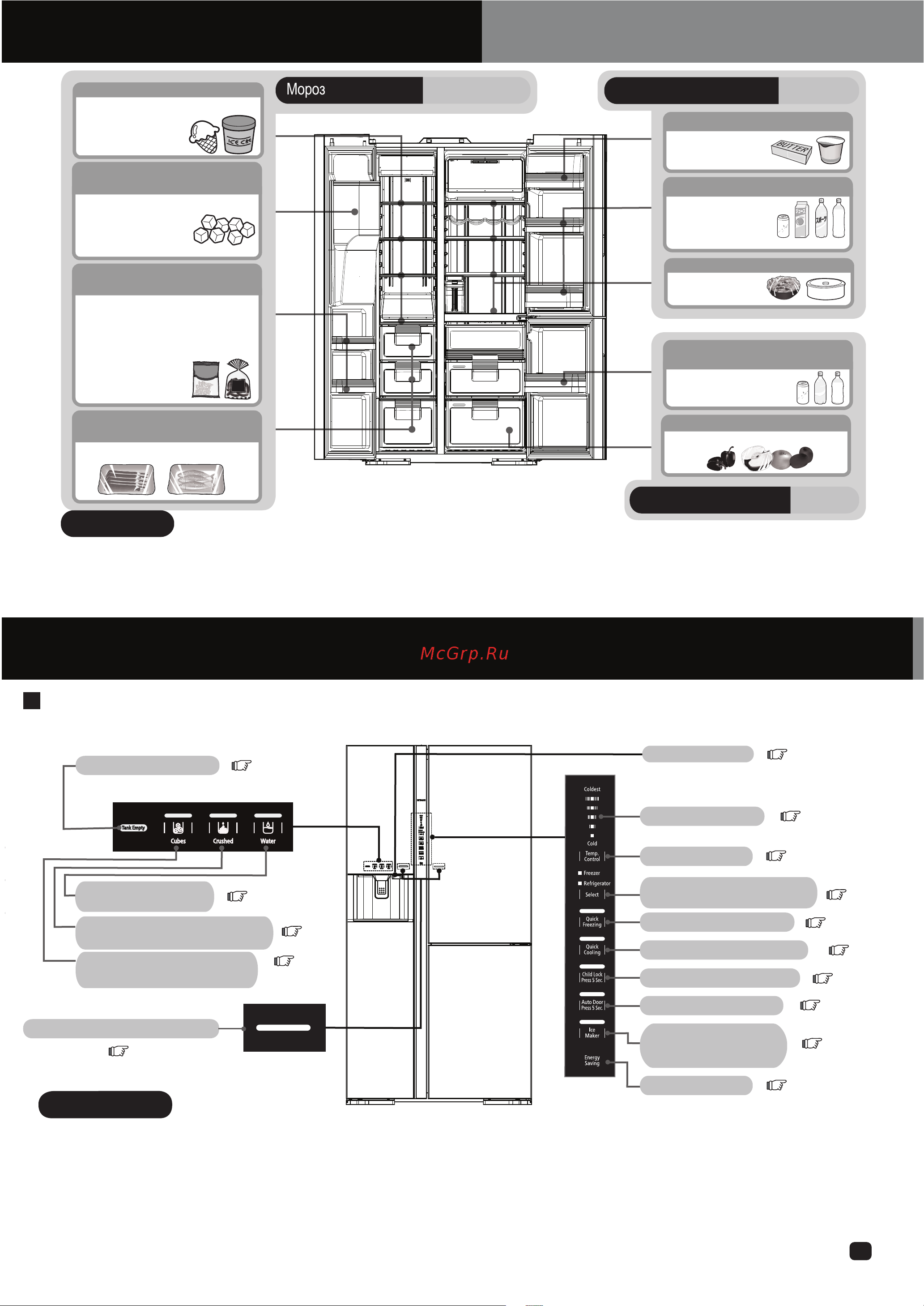 Hitachi R-M702 AGPU4X MIR [7/28] Freezer drawers
