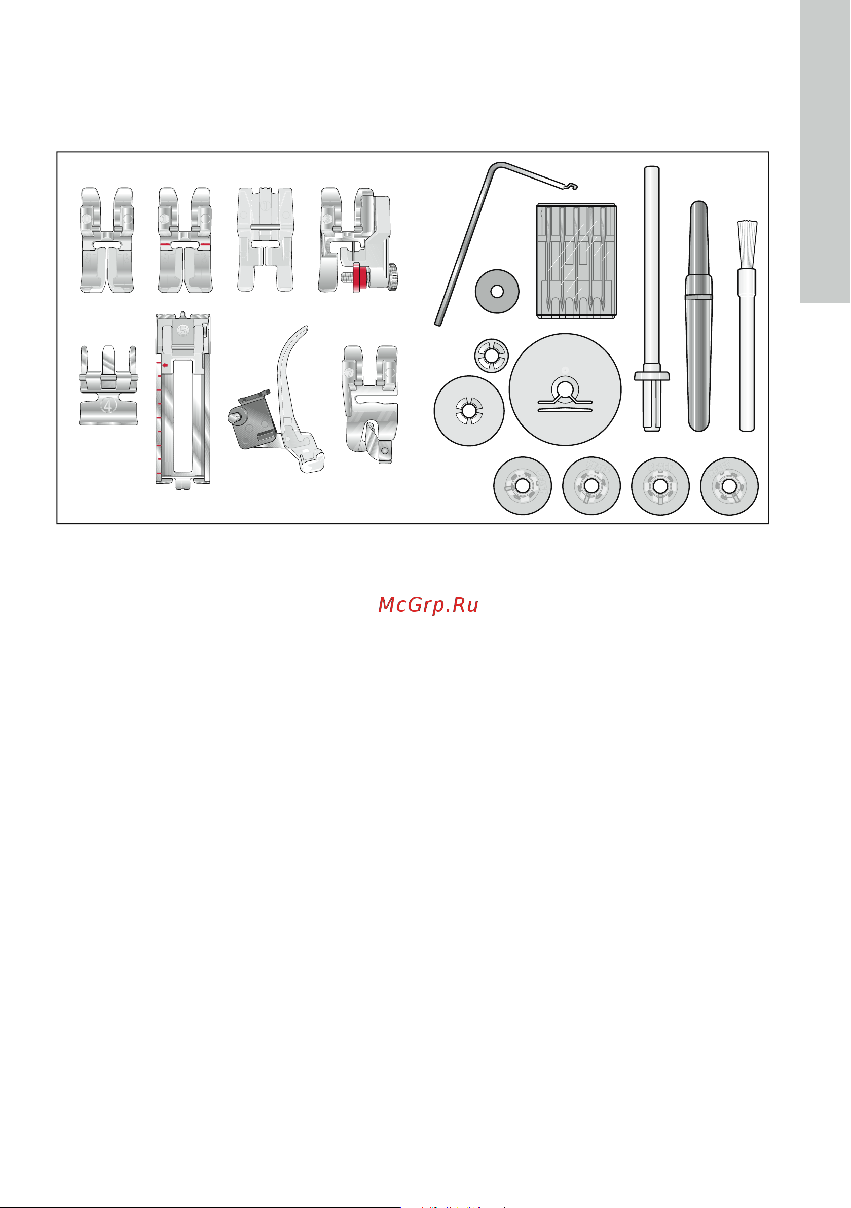 Pfaff Select 3.2 [5/40] Стандартные лапки и принадлежности