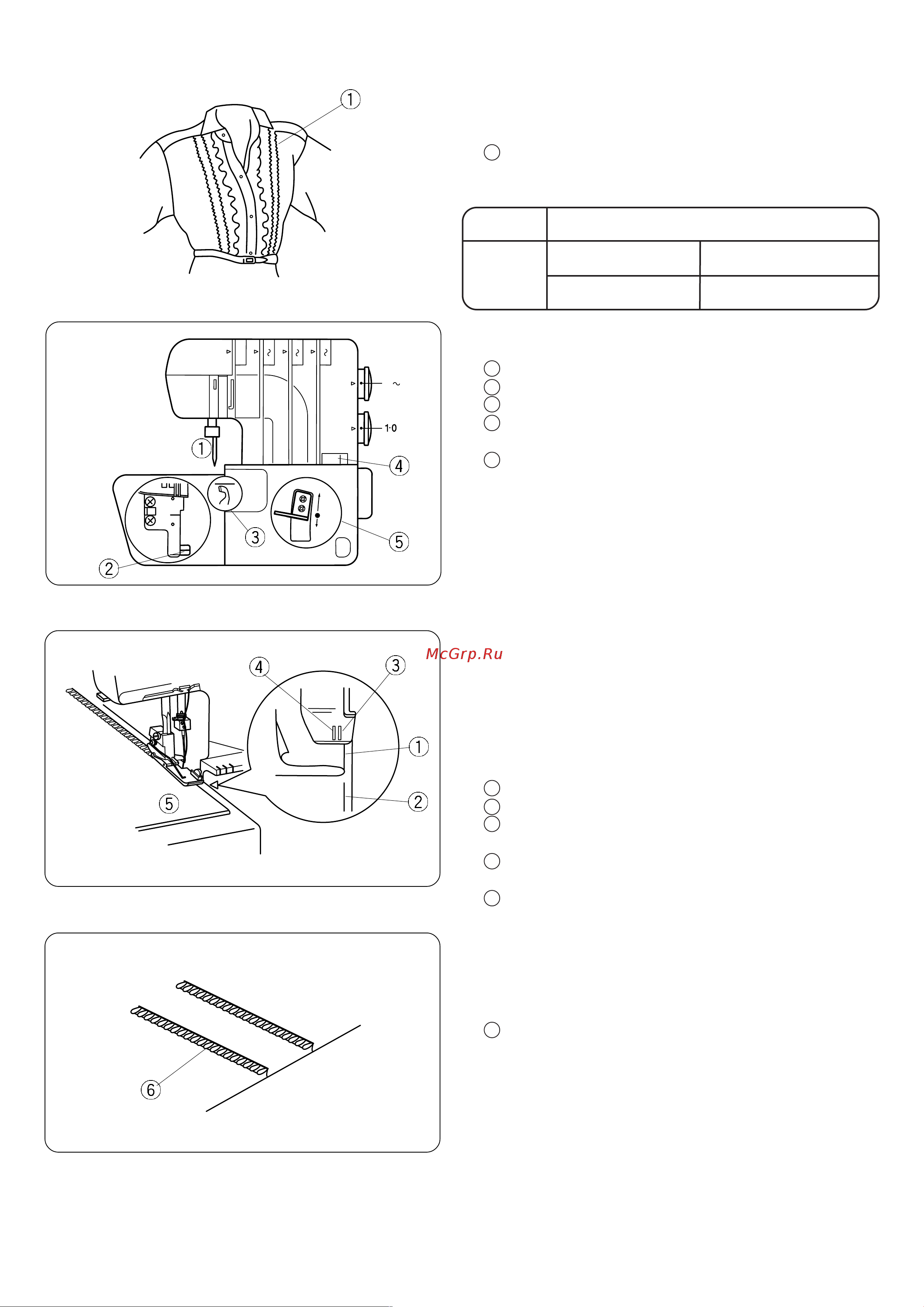 Janome My Lock 714 [43/48] См стр 8 узкий шов для регулирования баланса натяжения нити мелкие складки