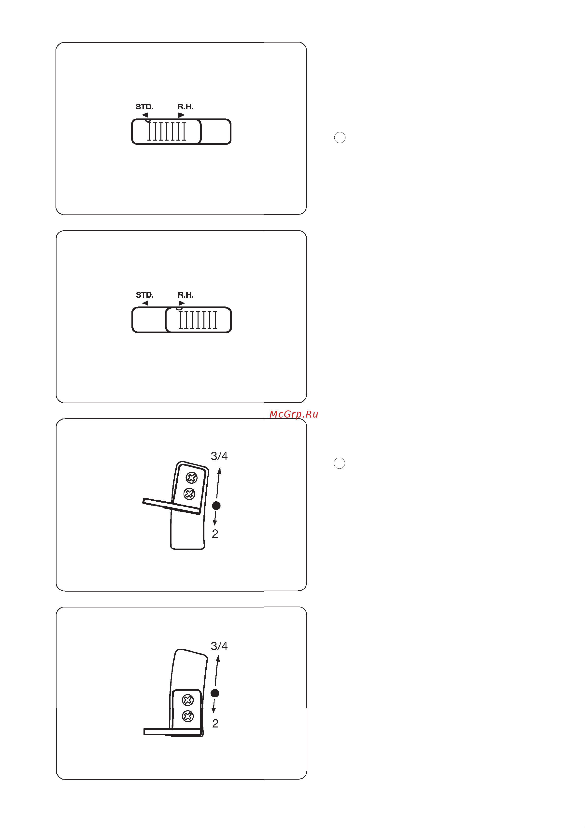 Janome My Lock 784 [16/50] Óñòàíîâêè ïðåäâàðèòåëüíîãî íàòÿæåíèÿ íèæíåãî ïåòëèòåëÿ è ñìåííîãî íèòåíàïðàâèòåëÿ