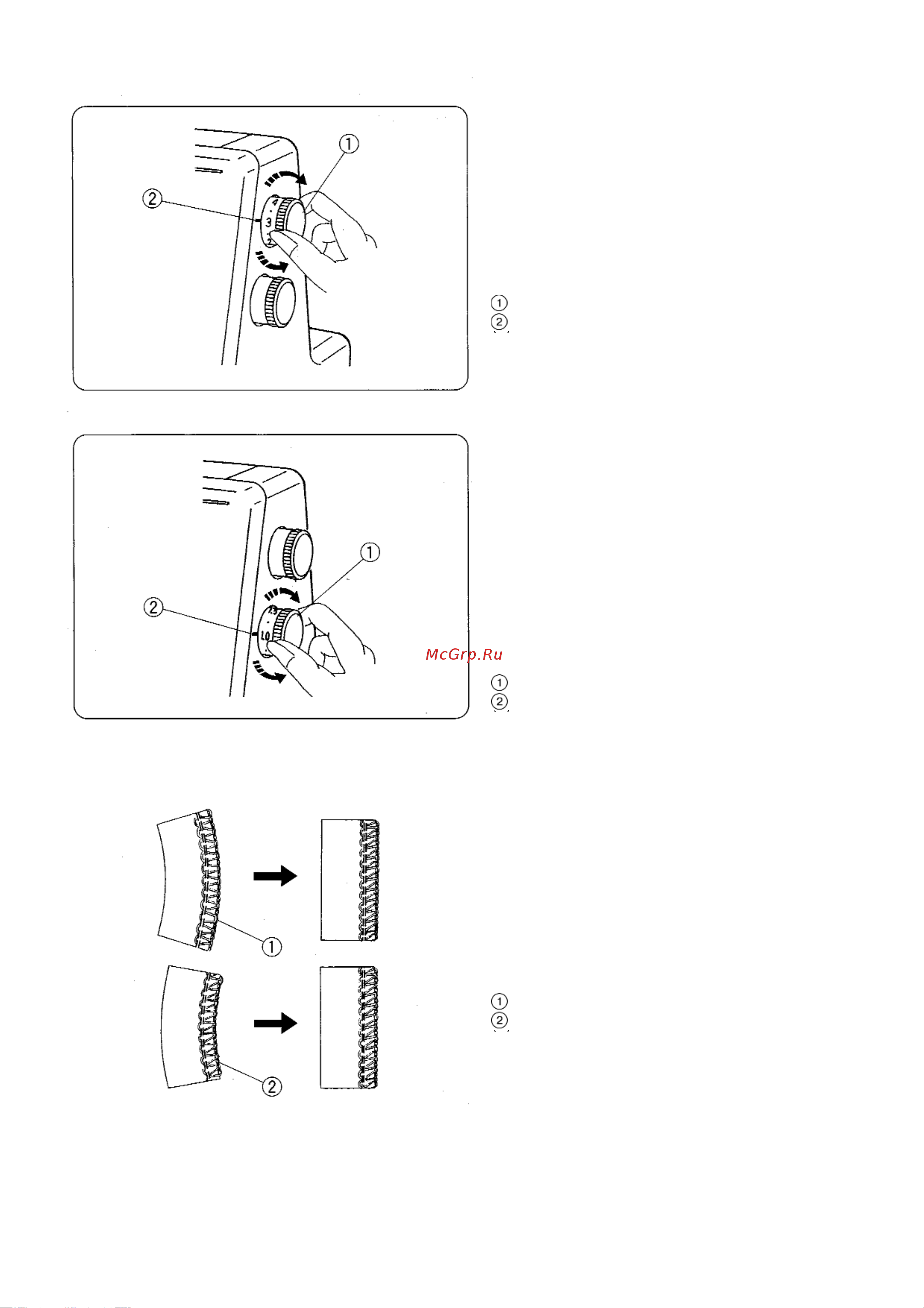 Janome My Lock 210D [11/42] Изменение длины стежка