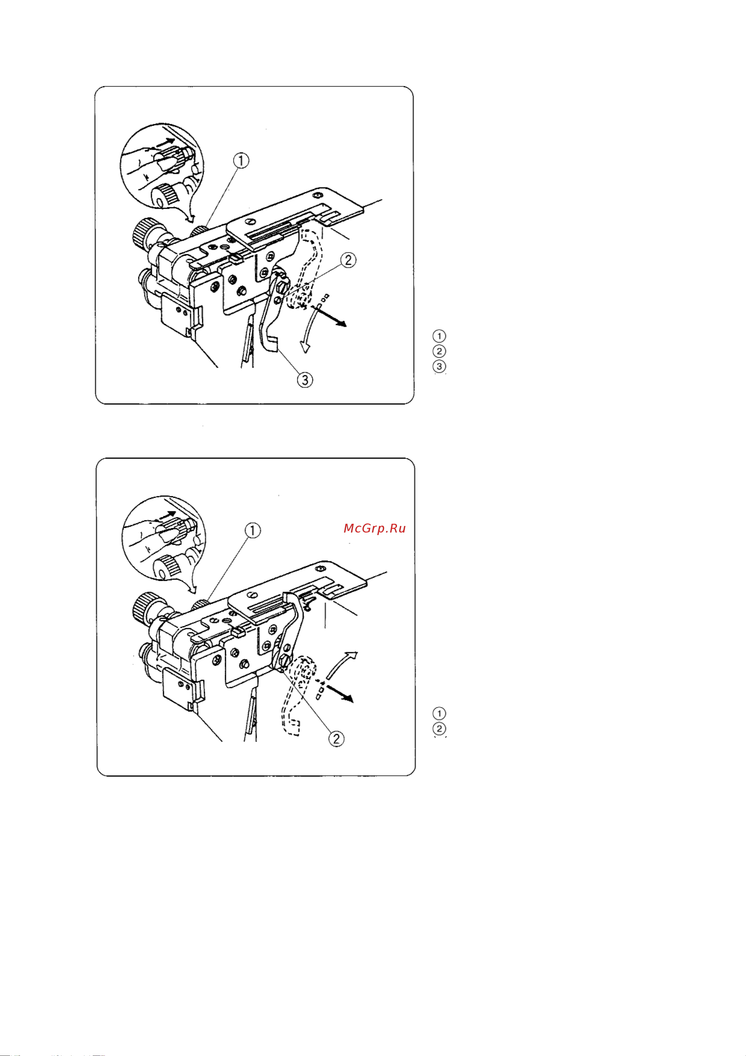 Janome My Lock 210D [12/42] Отключение верхнего ножа