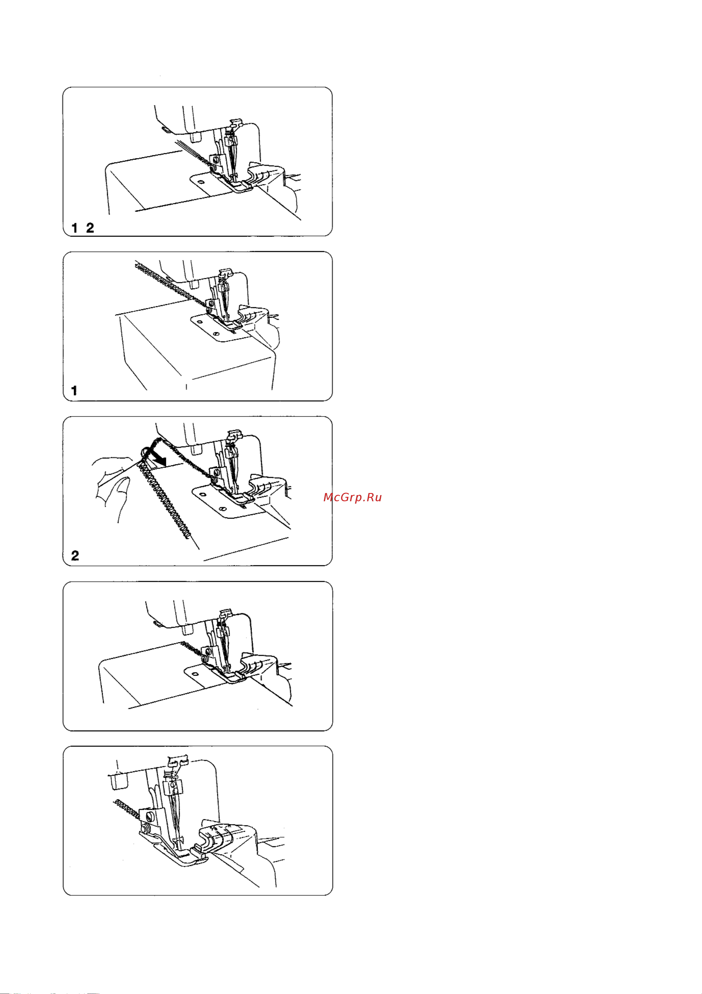 Janome My Lock 210D [25/42] Пробное шитье