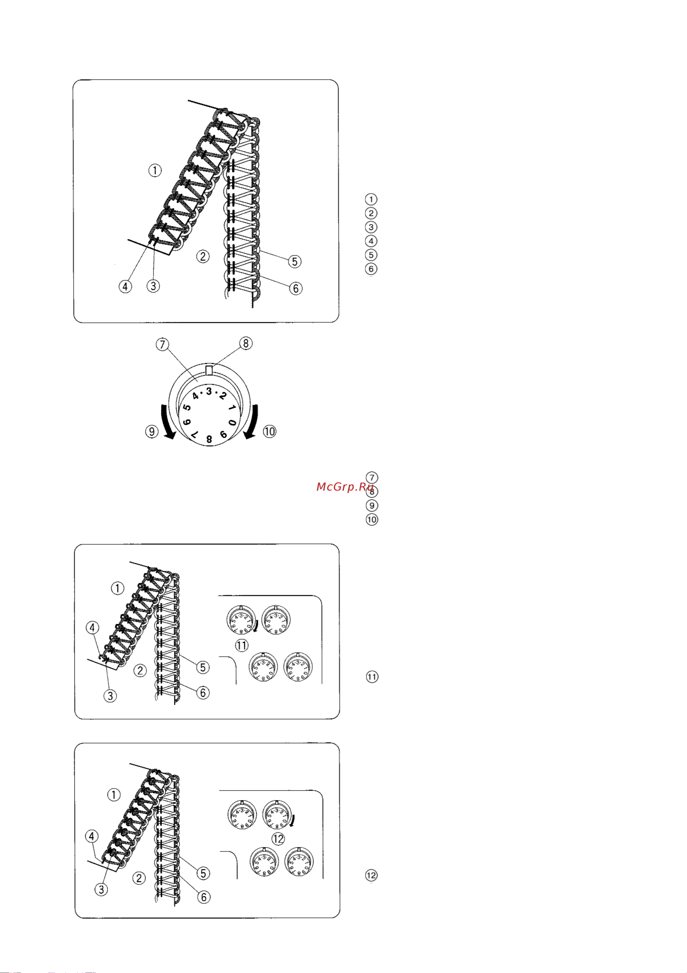 Janome My Lock 205D [27/42] Натяжение нити 4 нити