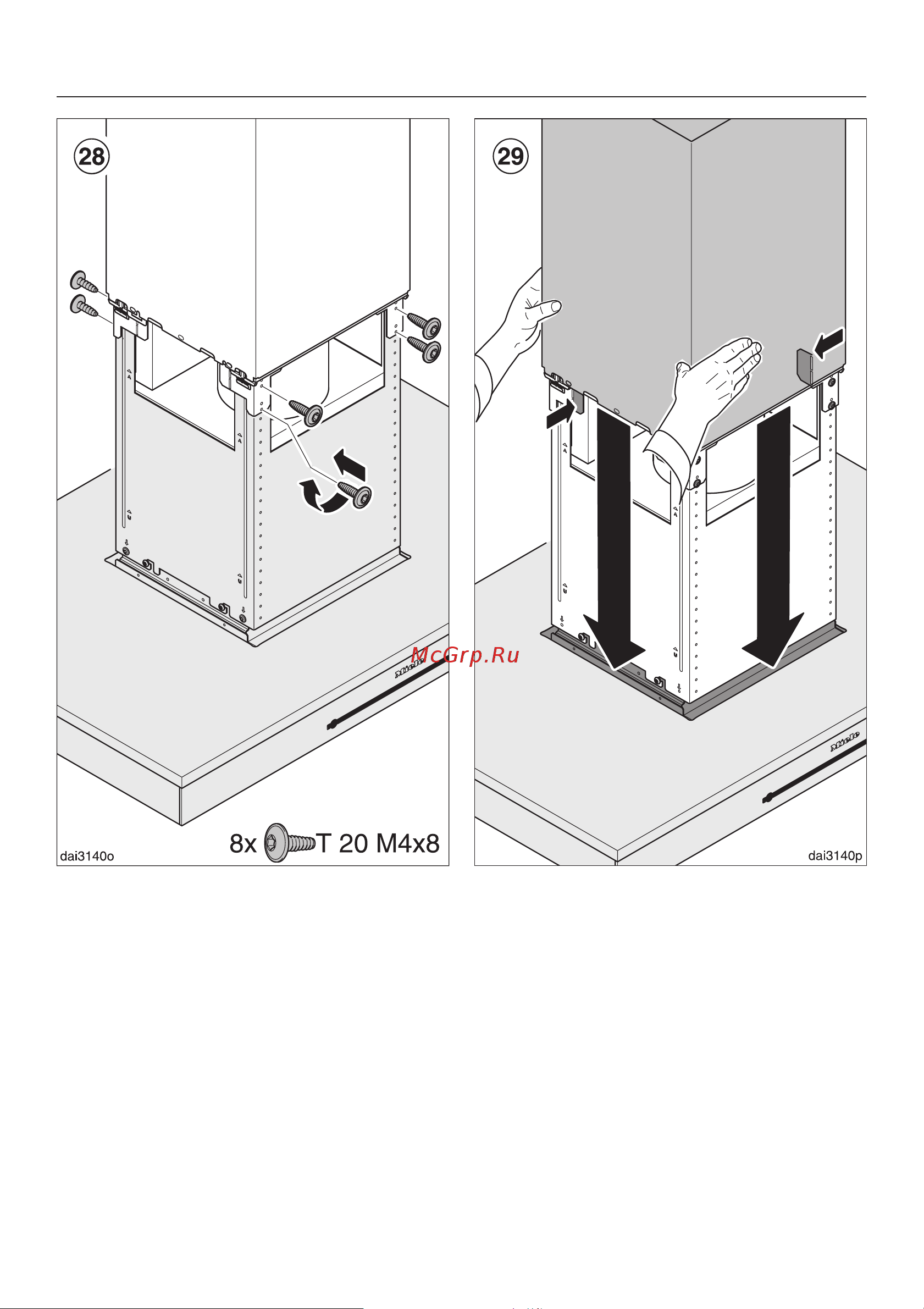 Miele DA6690D EDST [41/56] Ìîíòàæ