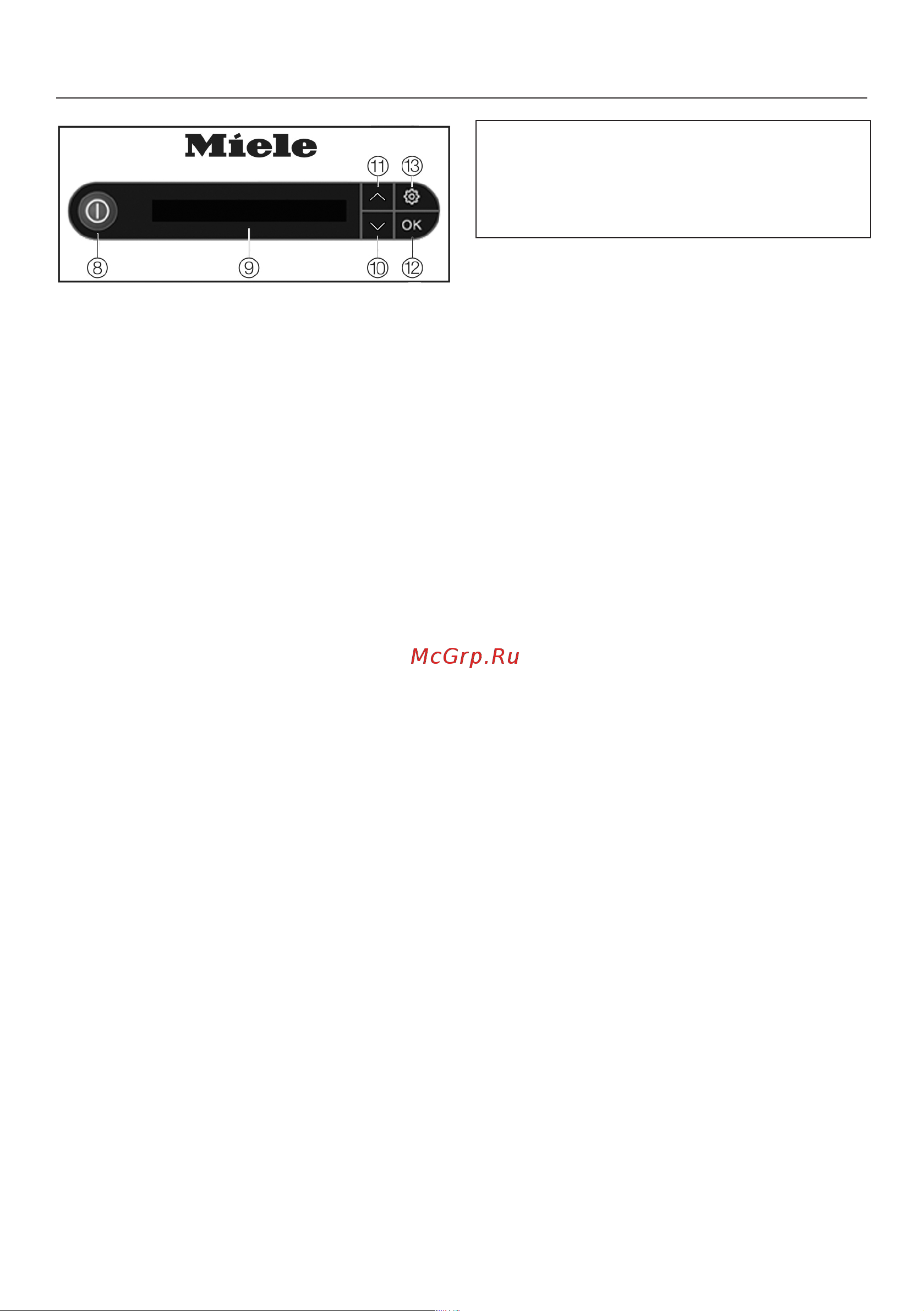 Miele B3312 FashionMaster 3.0 [16/88] Описание прибора