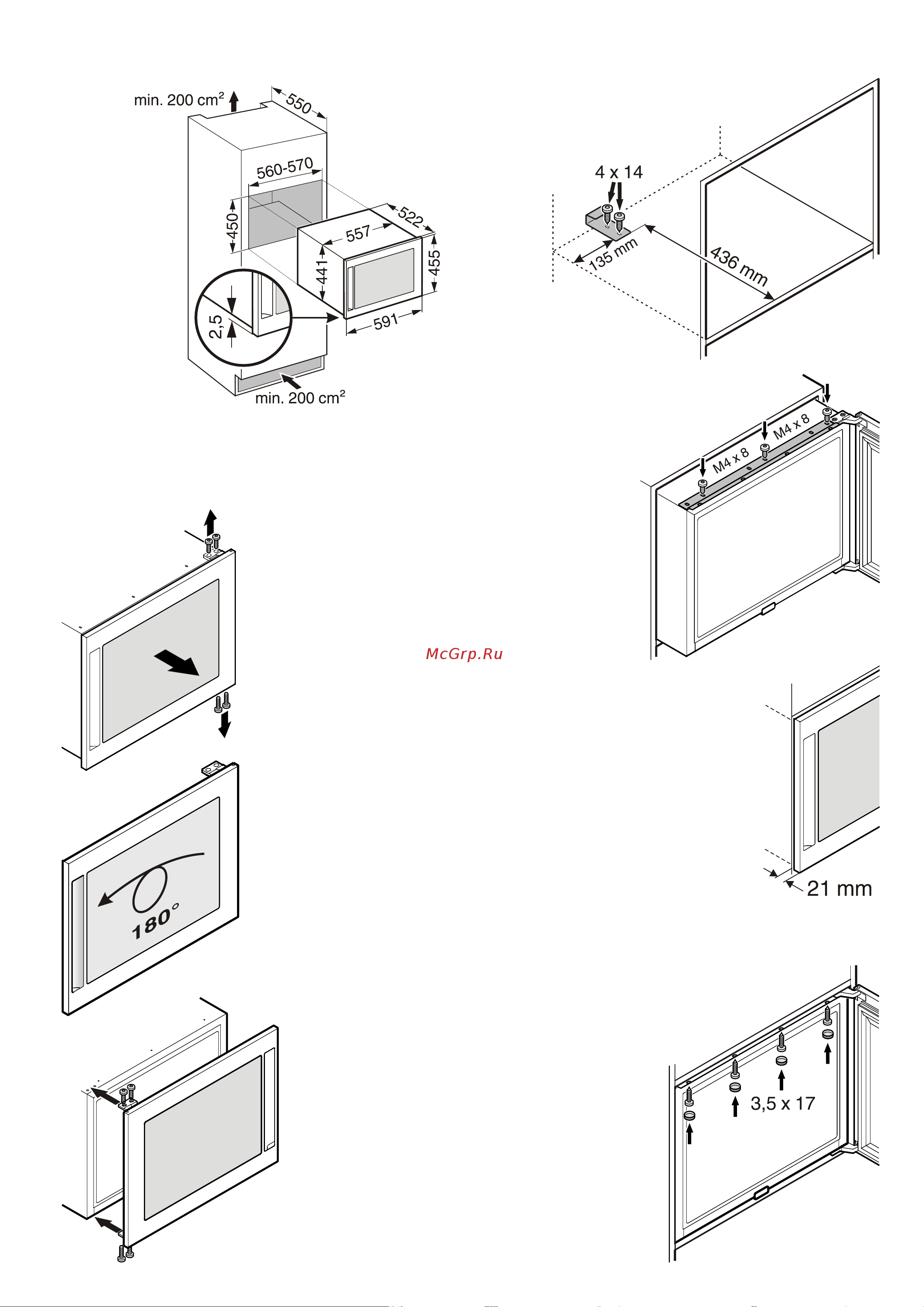 Liebherr WKEes 553 GrandCru [3/7] Changing over door hinges
