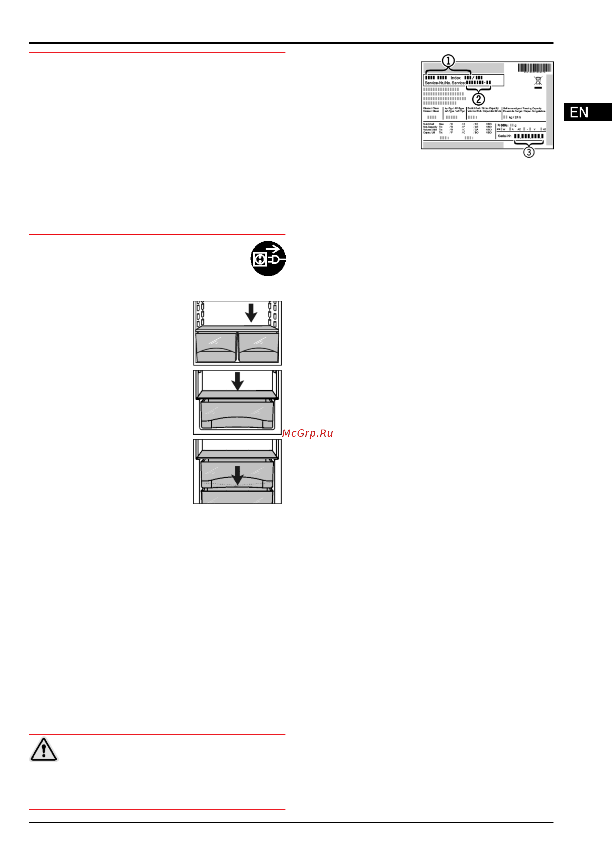 Liebherr IK 1624 [9/12] Malfunctions
