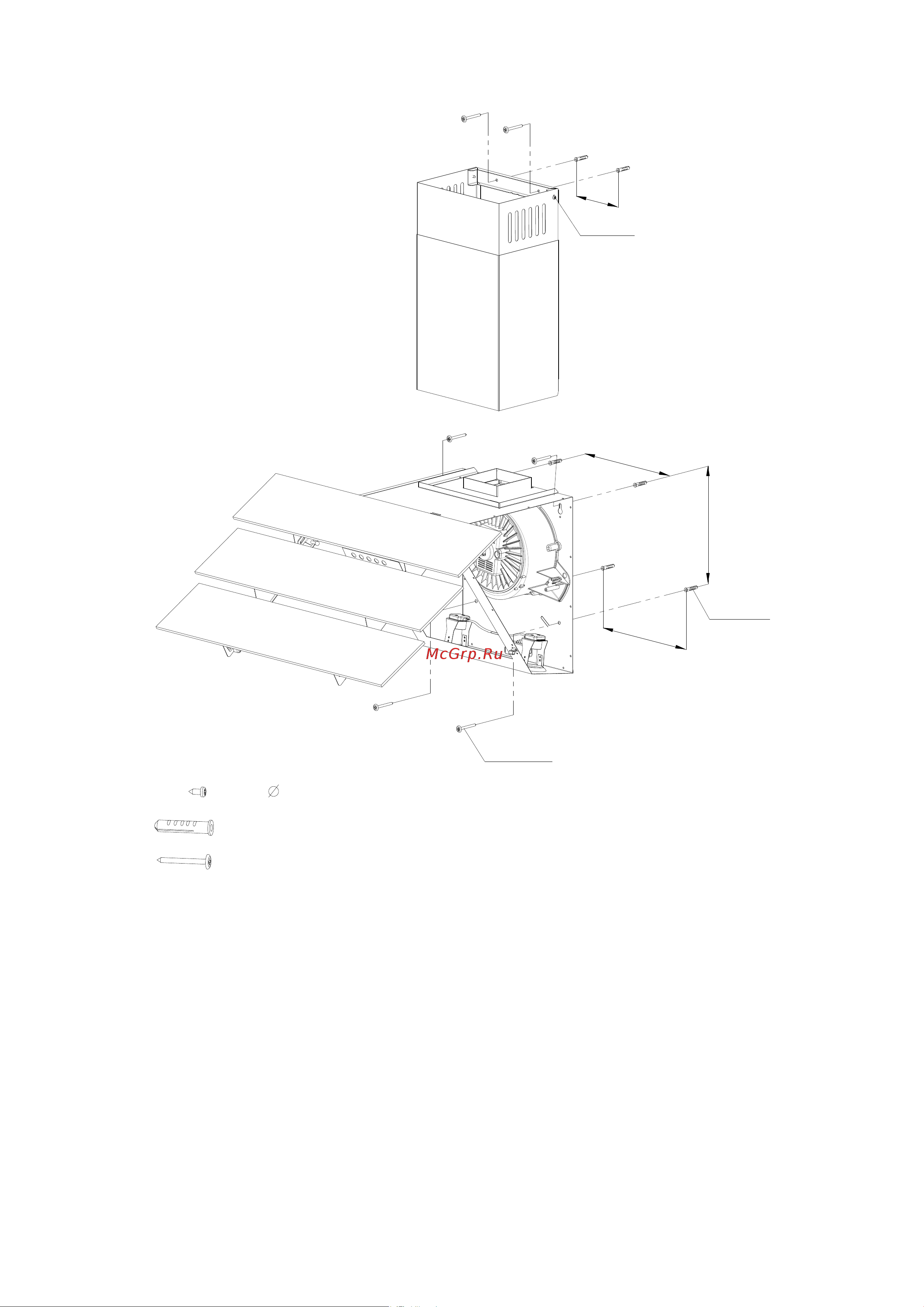 Maunfeld CASCADA TRIO 60 Glass [5/7] 2x 3 9x9 5