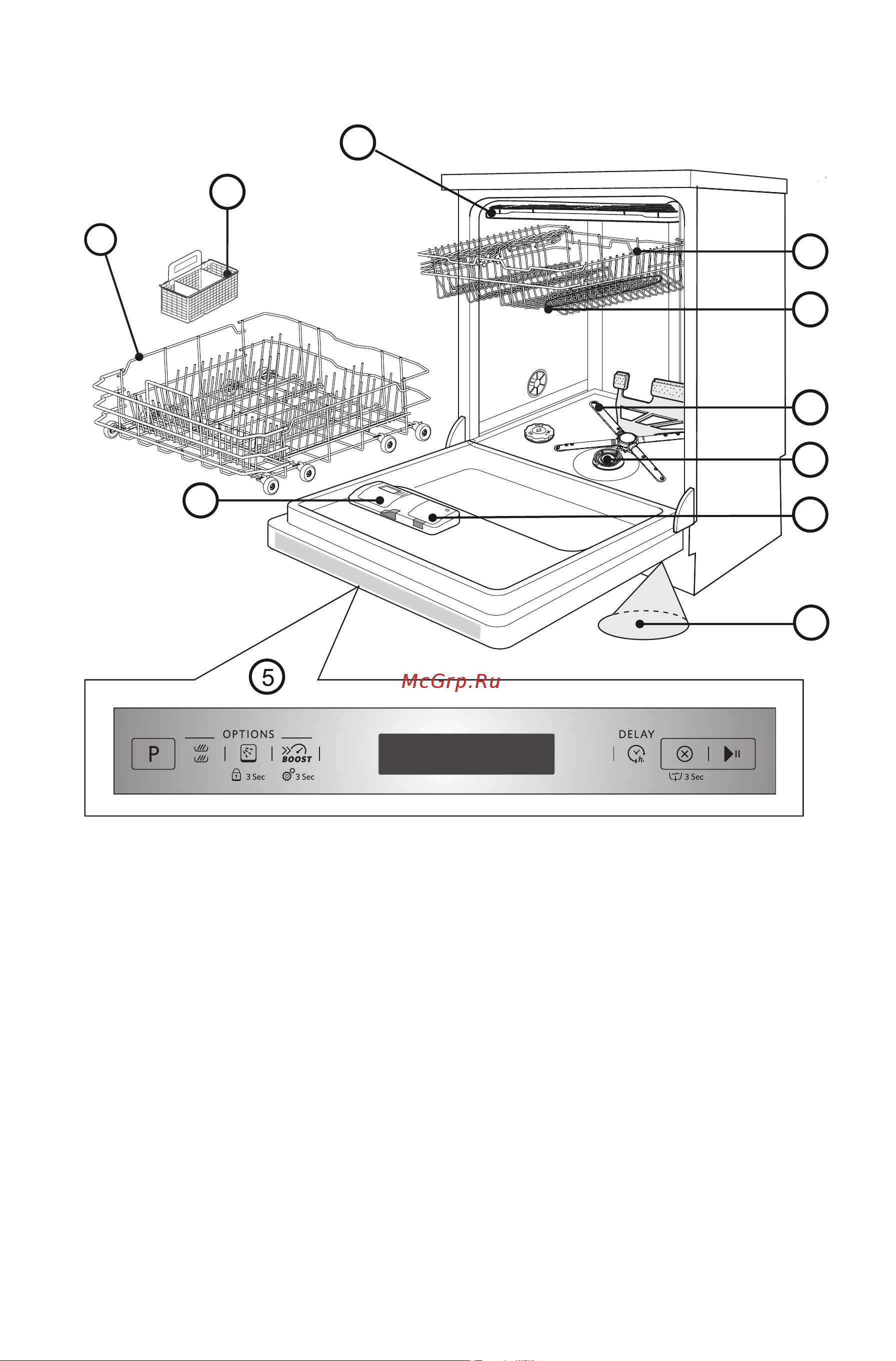 KitchenAid KDSCM82100 [6/24] Описание посудомоечной машины