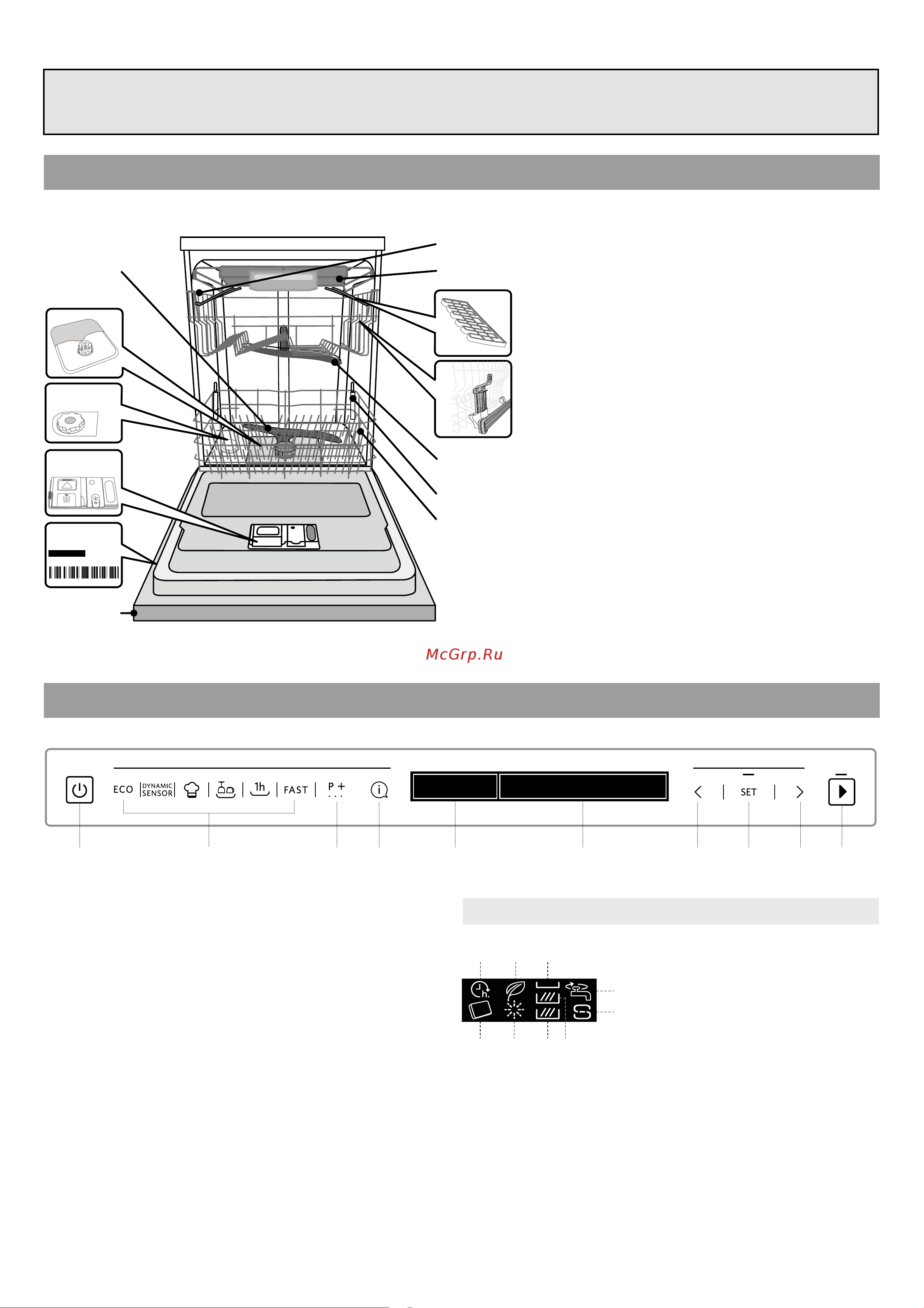 KitchenAid KDSDM82143 [5/20] Панель управления этой посудомоечной машины включается при нажатии кнопки вкл выкл если цикл мойки не был задан панель управления автоматически выключается через 10 минут в целях экономии энергии