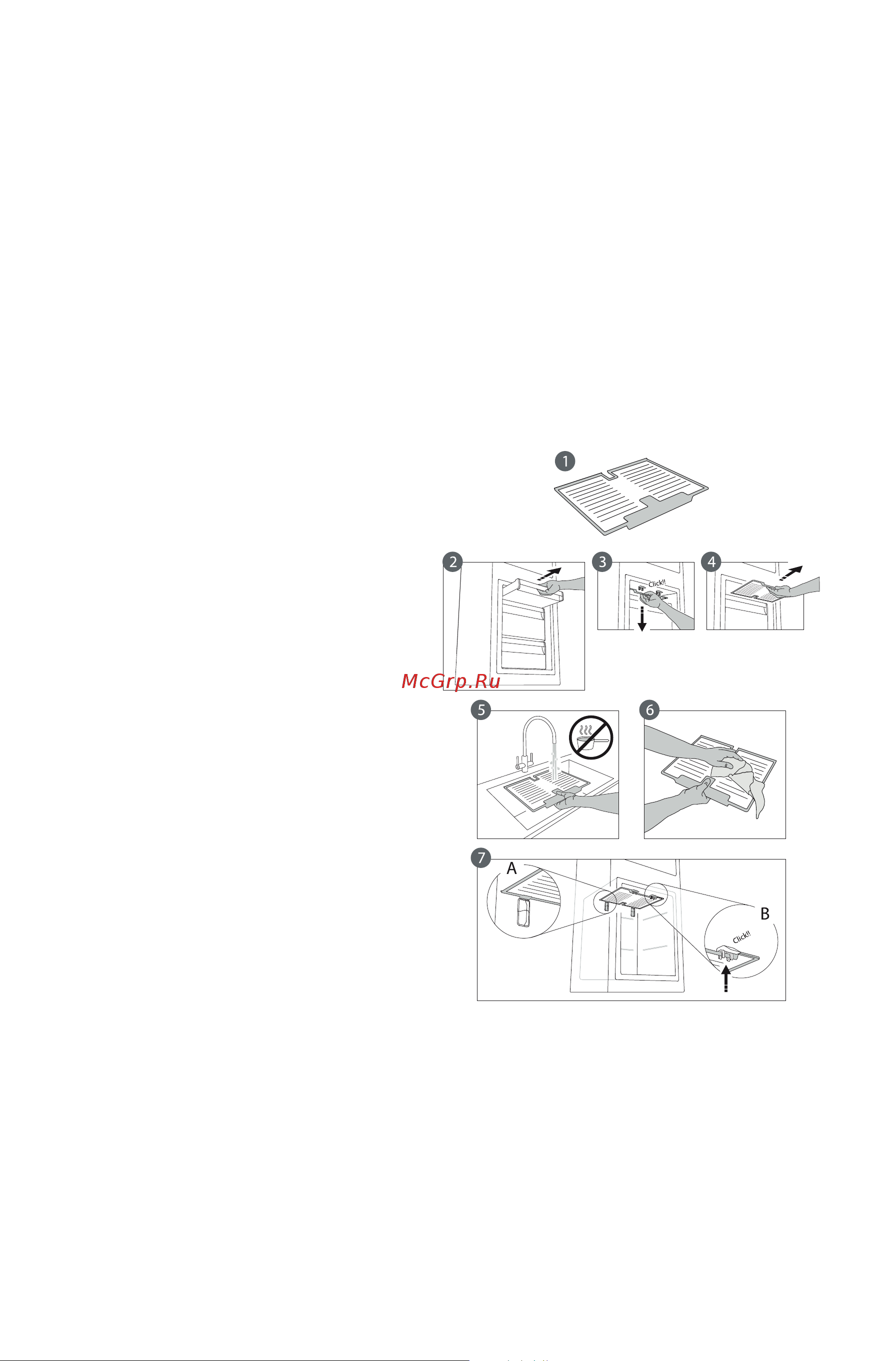 KitchenAid KCBMS18602 [11/16] Procedura di pulizia dell accessorio stop frost